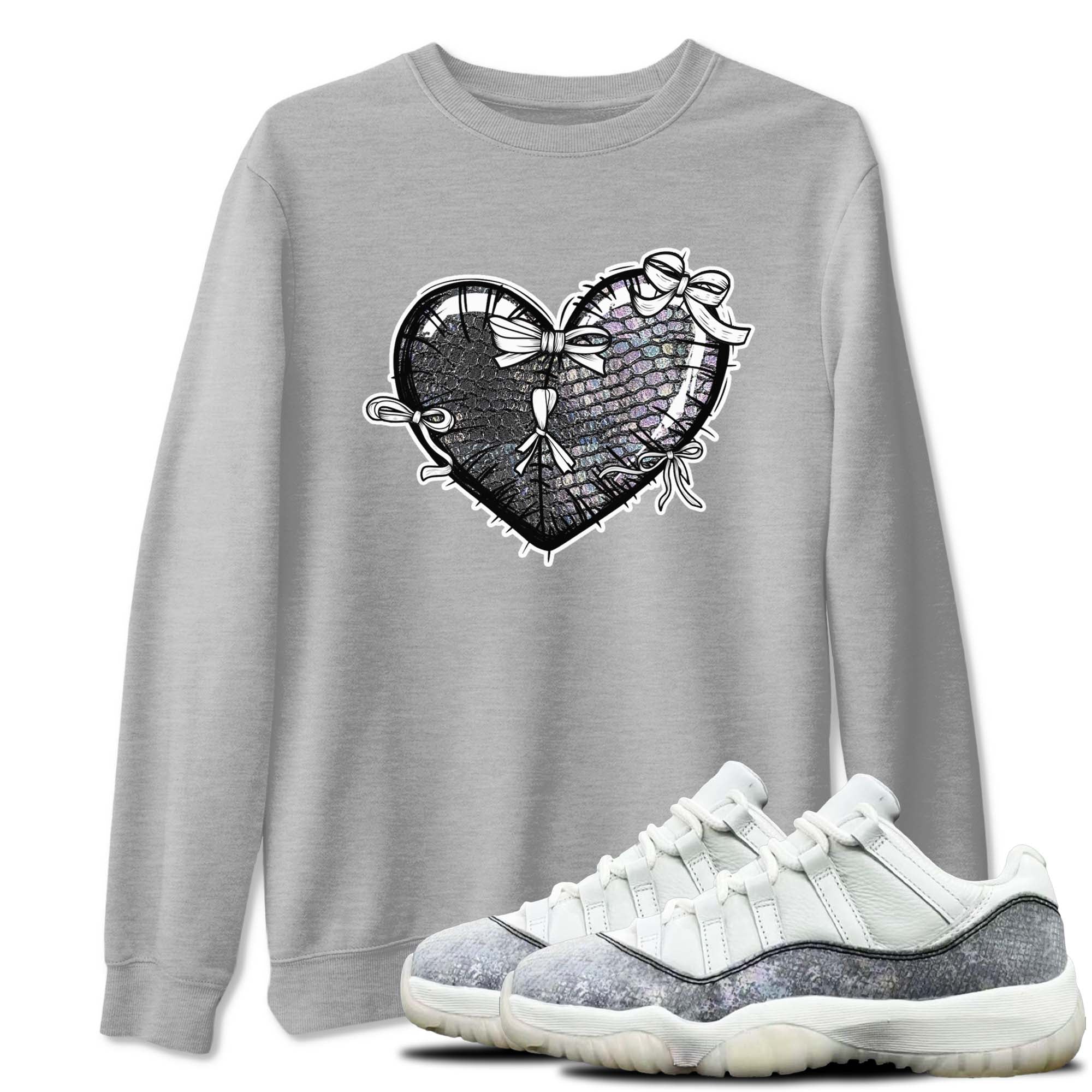 Heart With Ribbons snkmatch Tees - Air Jordan 11 Year Of The Snake