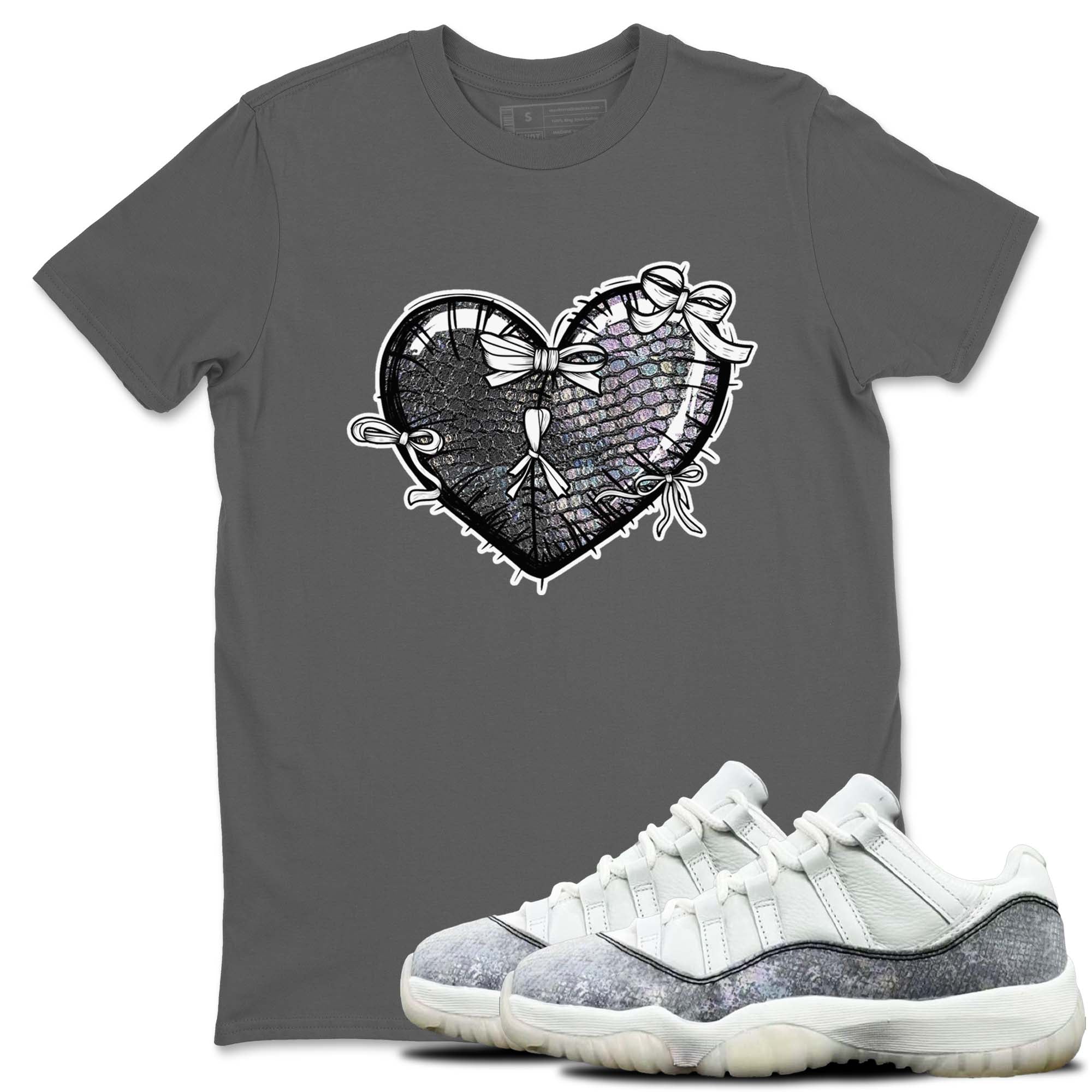 Heart With Ribbons snkmatch Tees - Air Jordan 11 Year Of The Snake