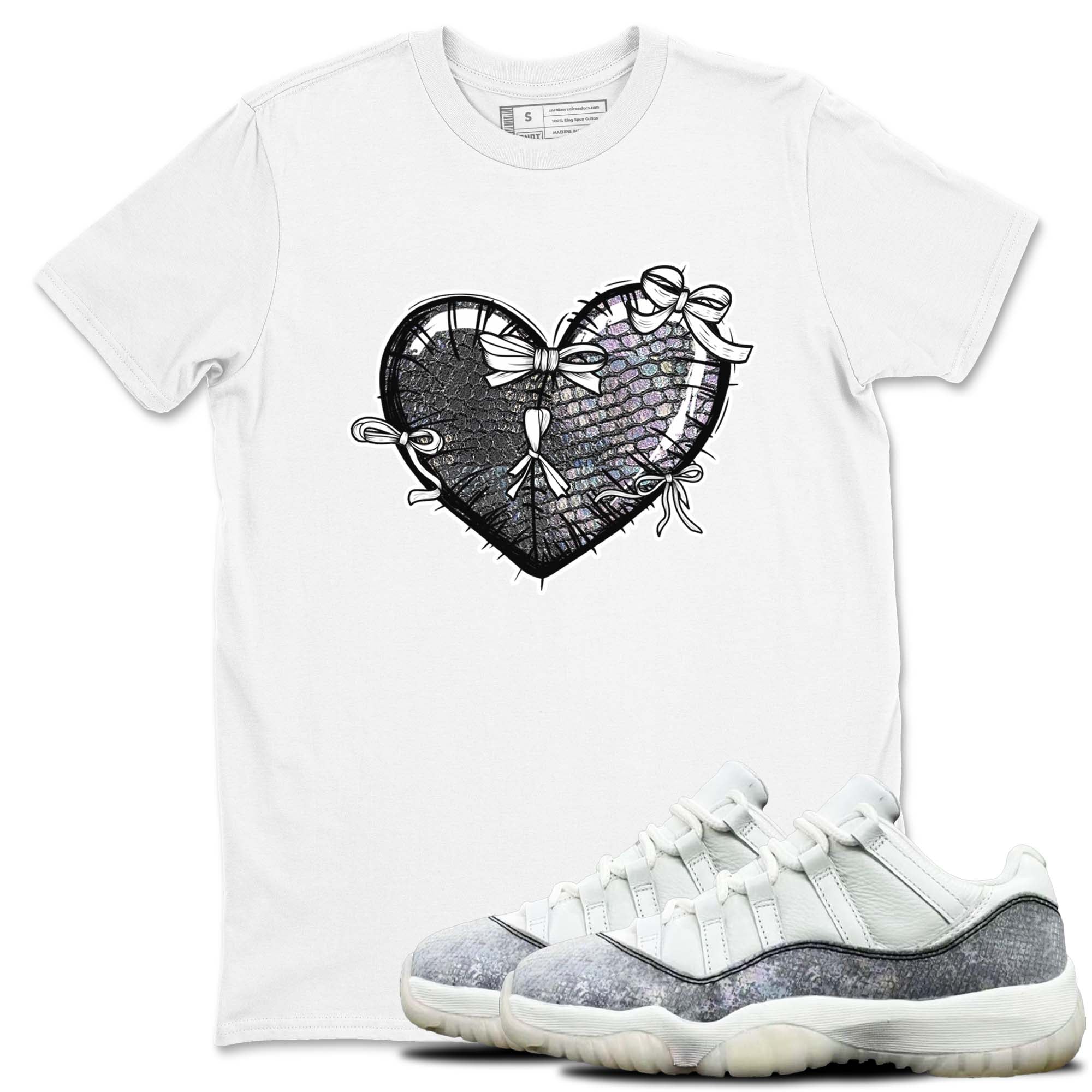 Heart With Ribbons snkmatch Tees - Air Jordan 11 Year Of The Snake