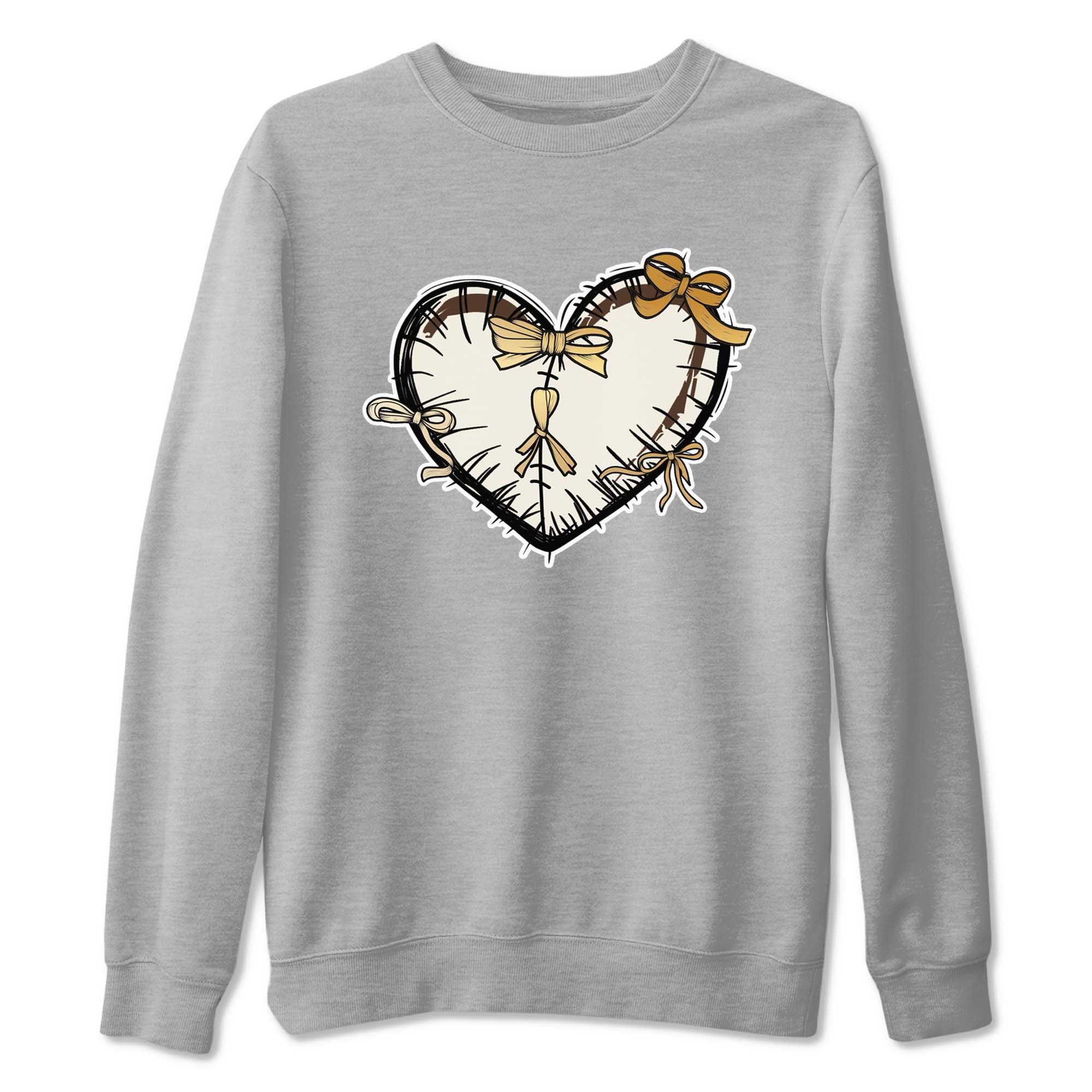 Heart With Ribbons snkmatch Tees - Air Jordan 5 Golden Ticket