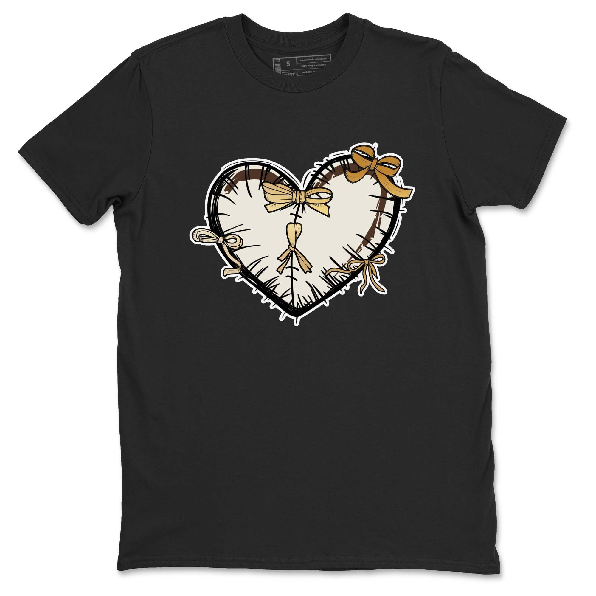 Heart With Ribbons snkmatch Tees - Air Jordan 5 Golden Ticket