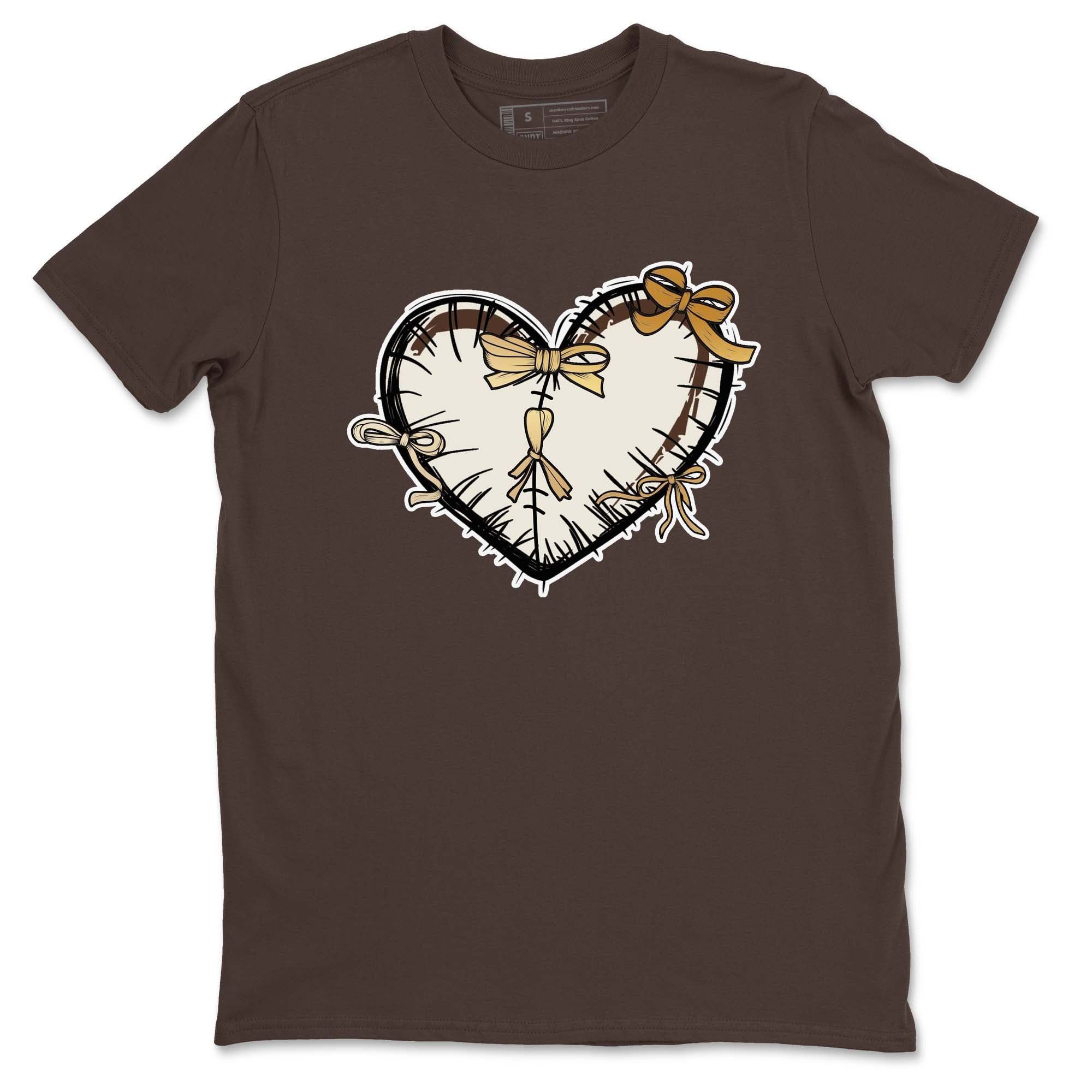 Heart With Ribbons snkmatch Tees - Air Jordan 5 Golden Ticket