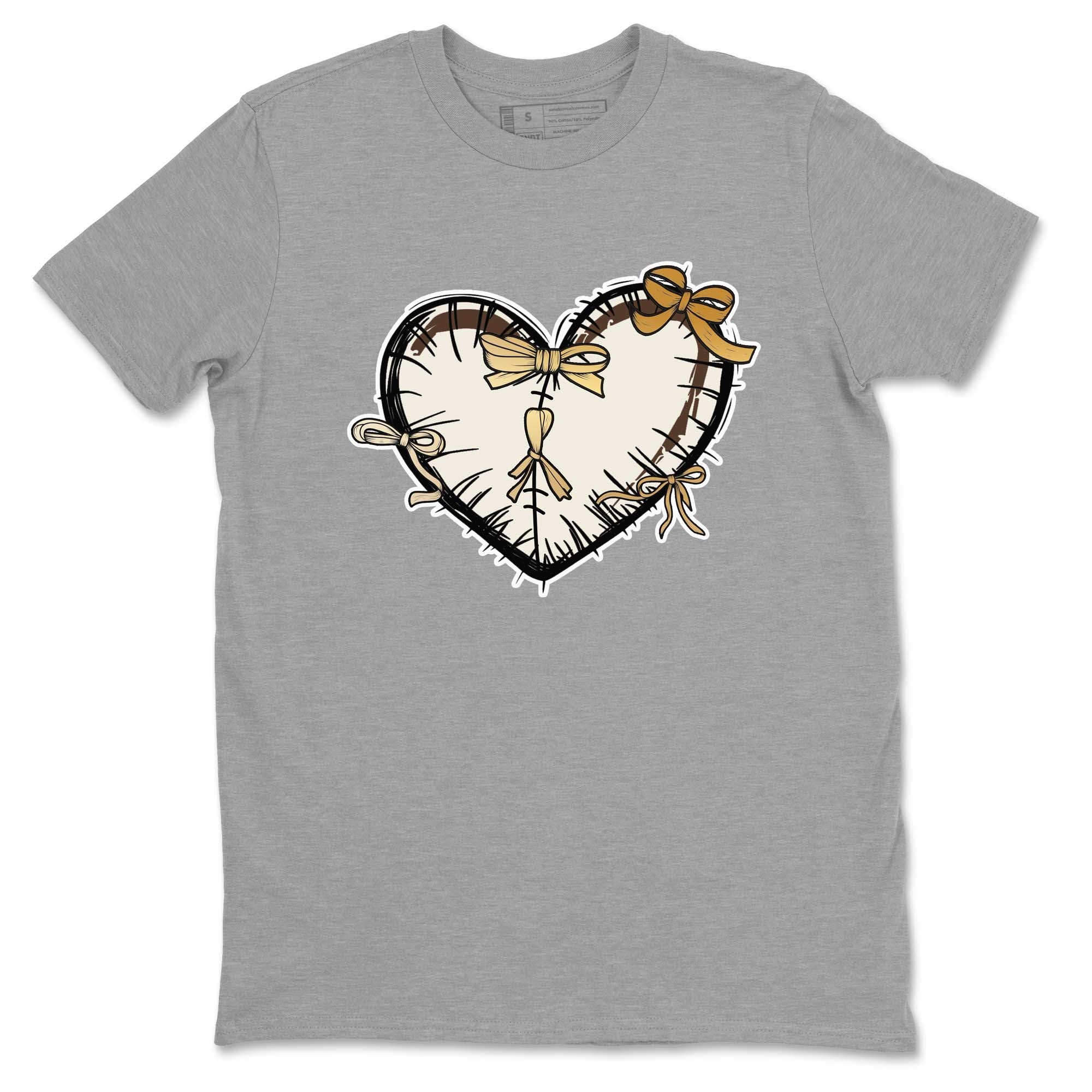 Heart With Ribbons snkmatch Tees - Air Jordan 5 Golden Ticket