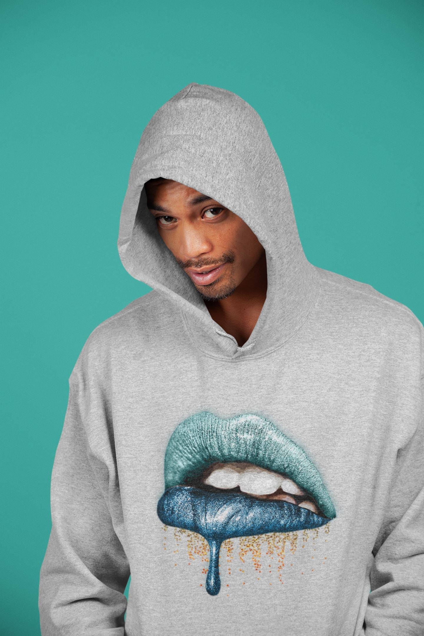 Dripping Lips Unisex Tops - Yeezy 700 Faded Azure