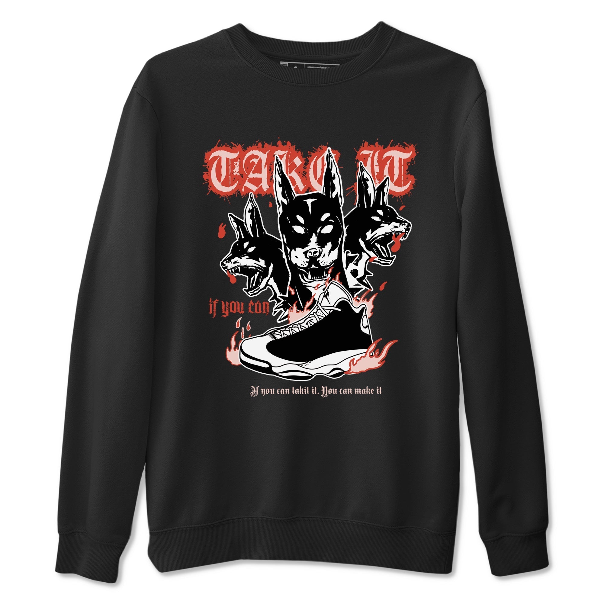 Hell Hounds snkmatch Tees - Air Jordan 13 Dune Red