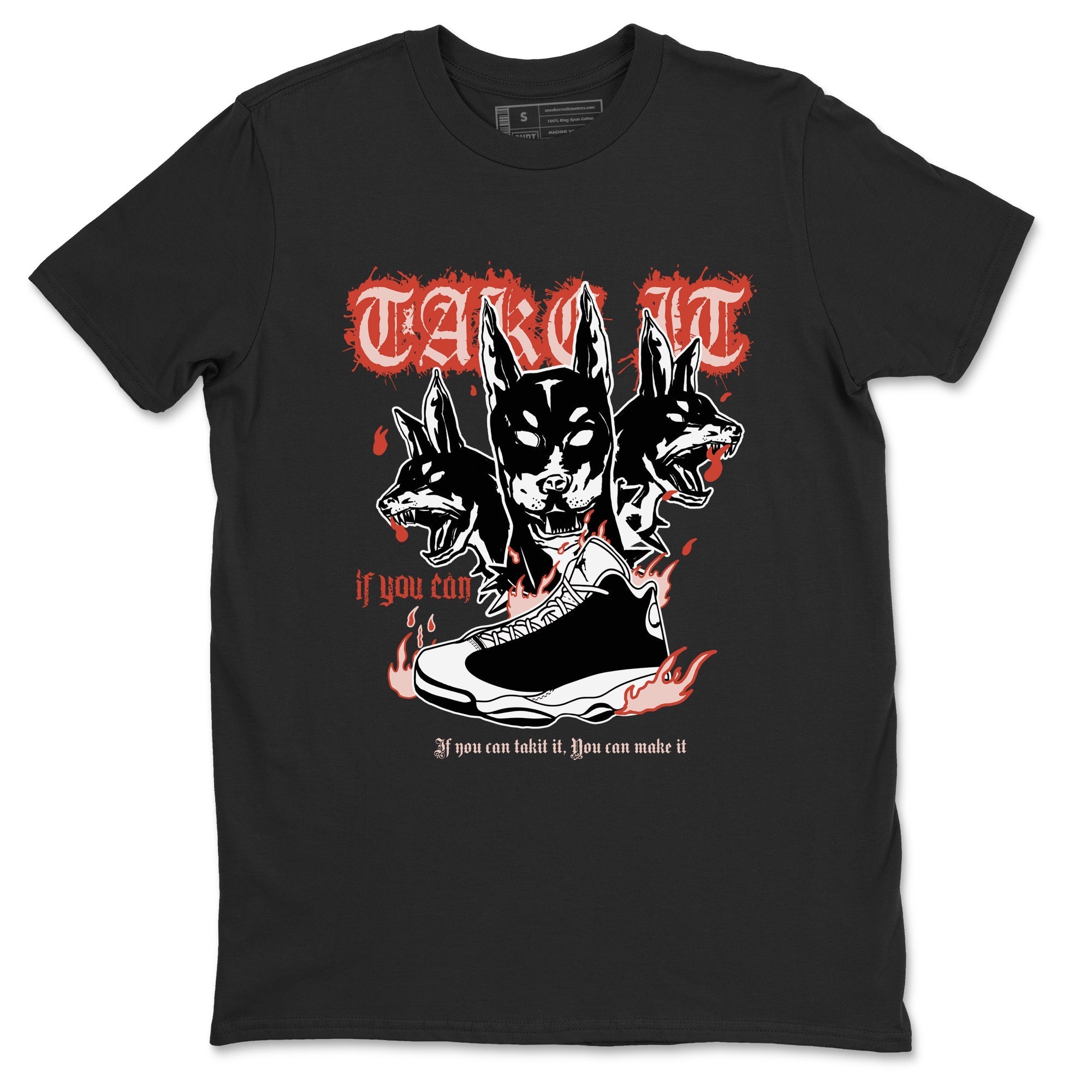 Hell Hounds snkmatch Tees - Air Jordan 13 Dune Red