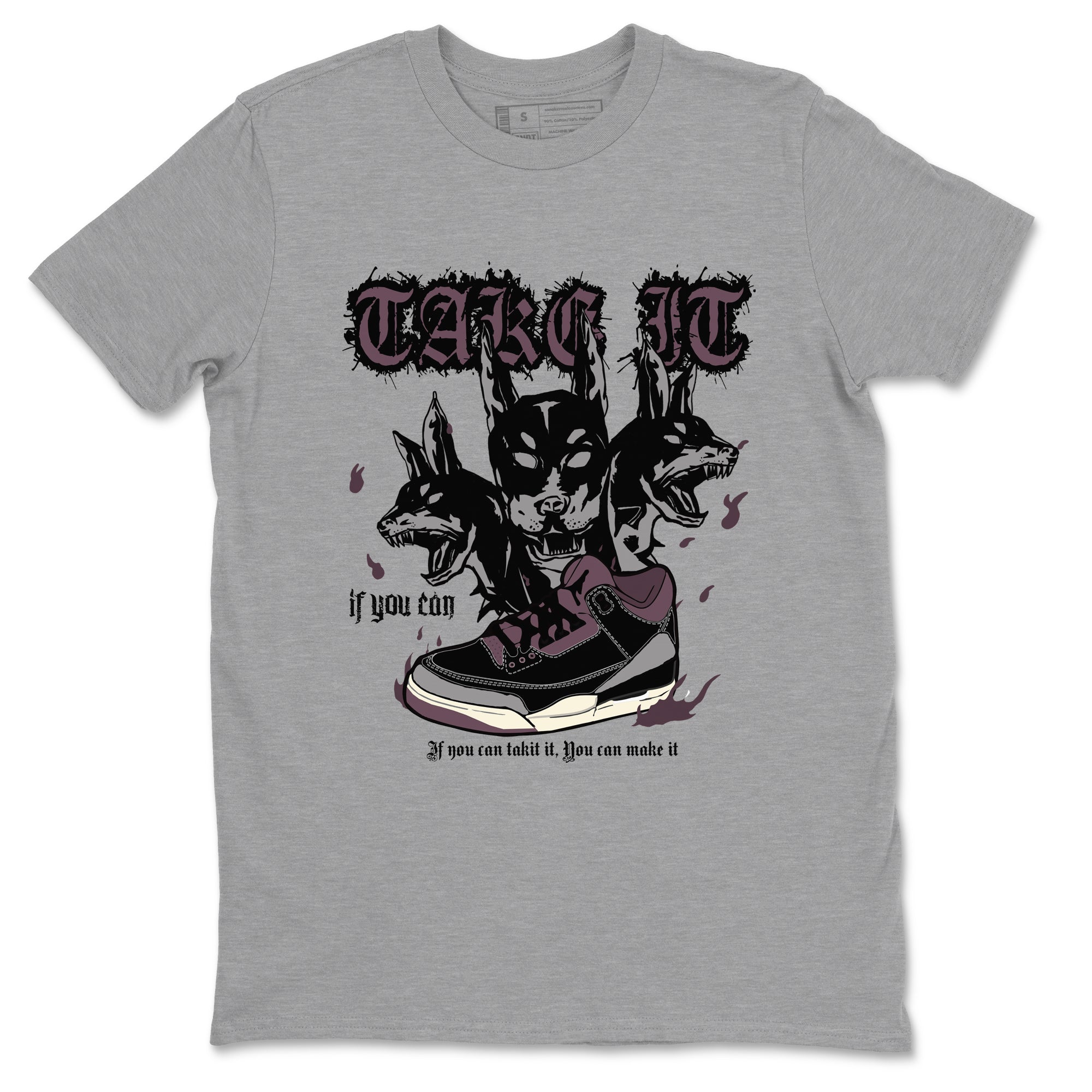 Hell Hounds snkmatch Tees - Air Jordan 3 A Ma Maniere x Black