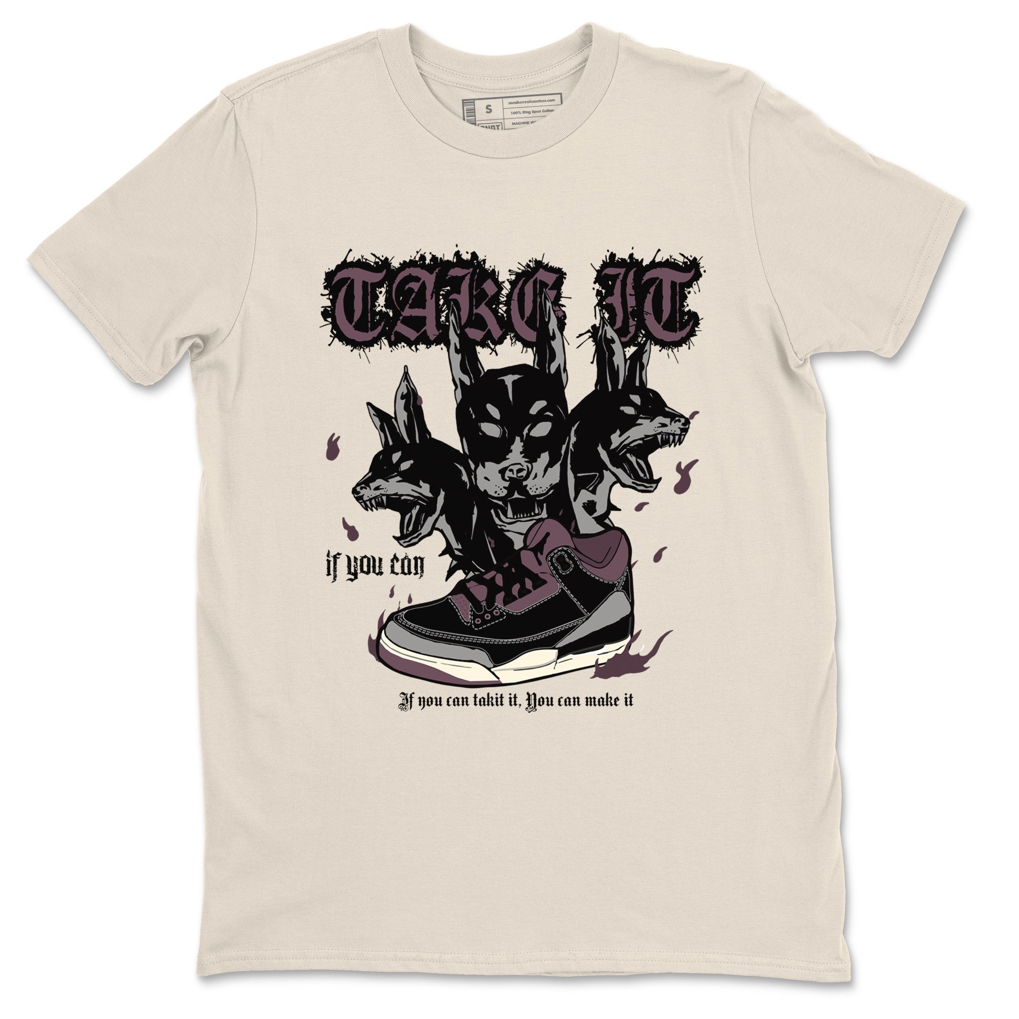Hell Hounds snkmatch Tees - Air Jordan 3 A Ma Maniere x Black