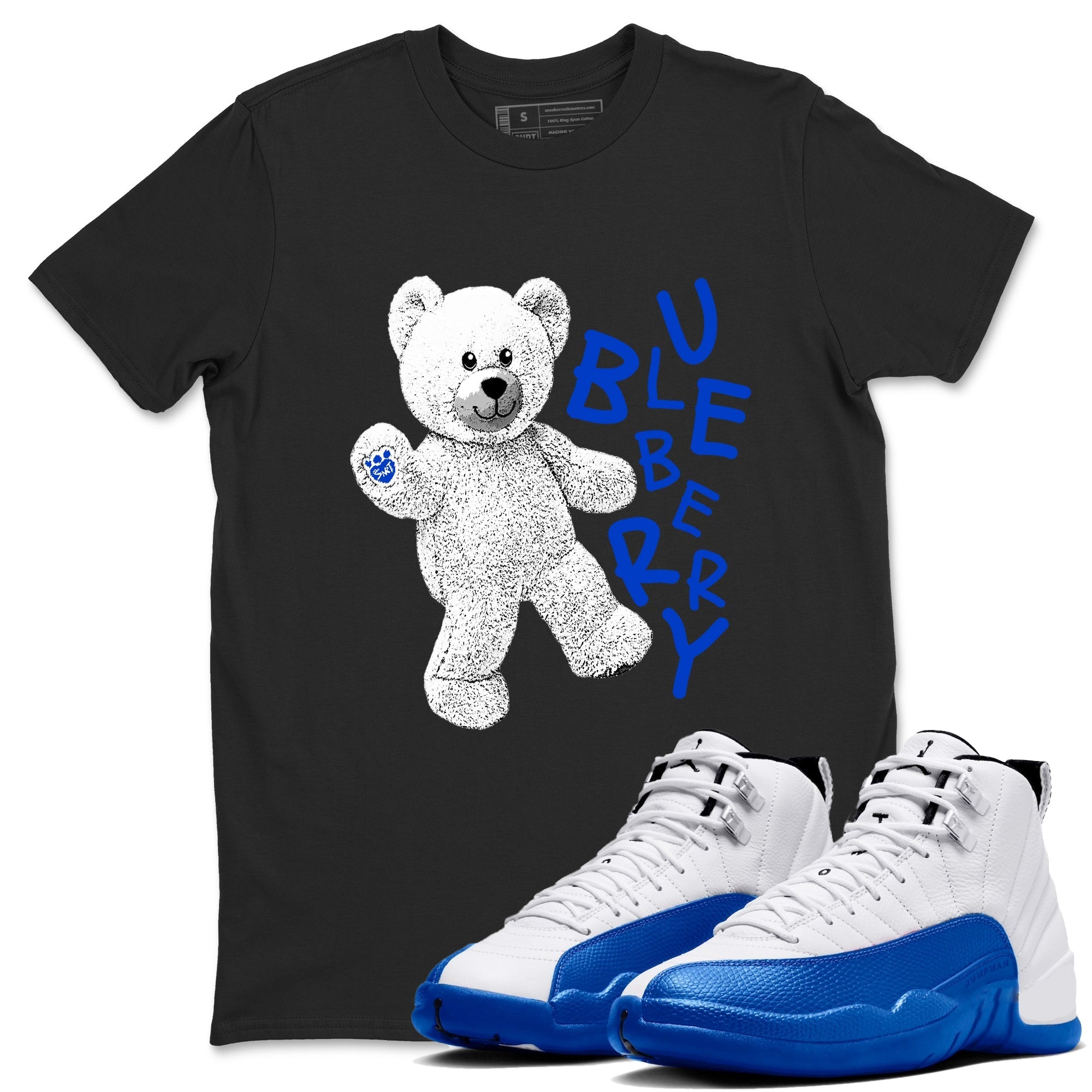 Hello Bear snkmatch Tees - Air Jordan 12 Blueberry