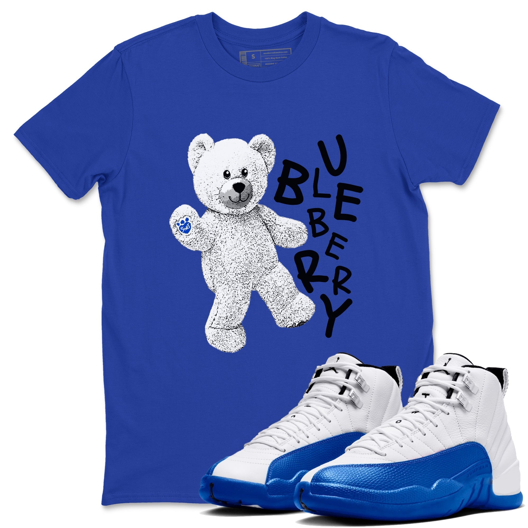 Hello Bear snkmatch Tees - Air Jordan 12 Blueberry