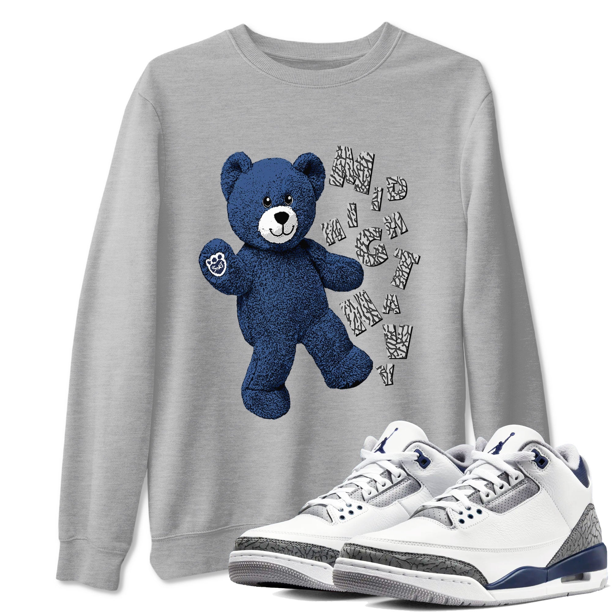 Hello Bear snkmatch Tees - Air Jordan 3 Midnight Navy 2023