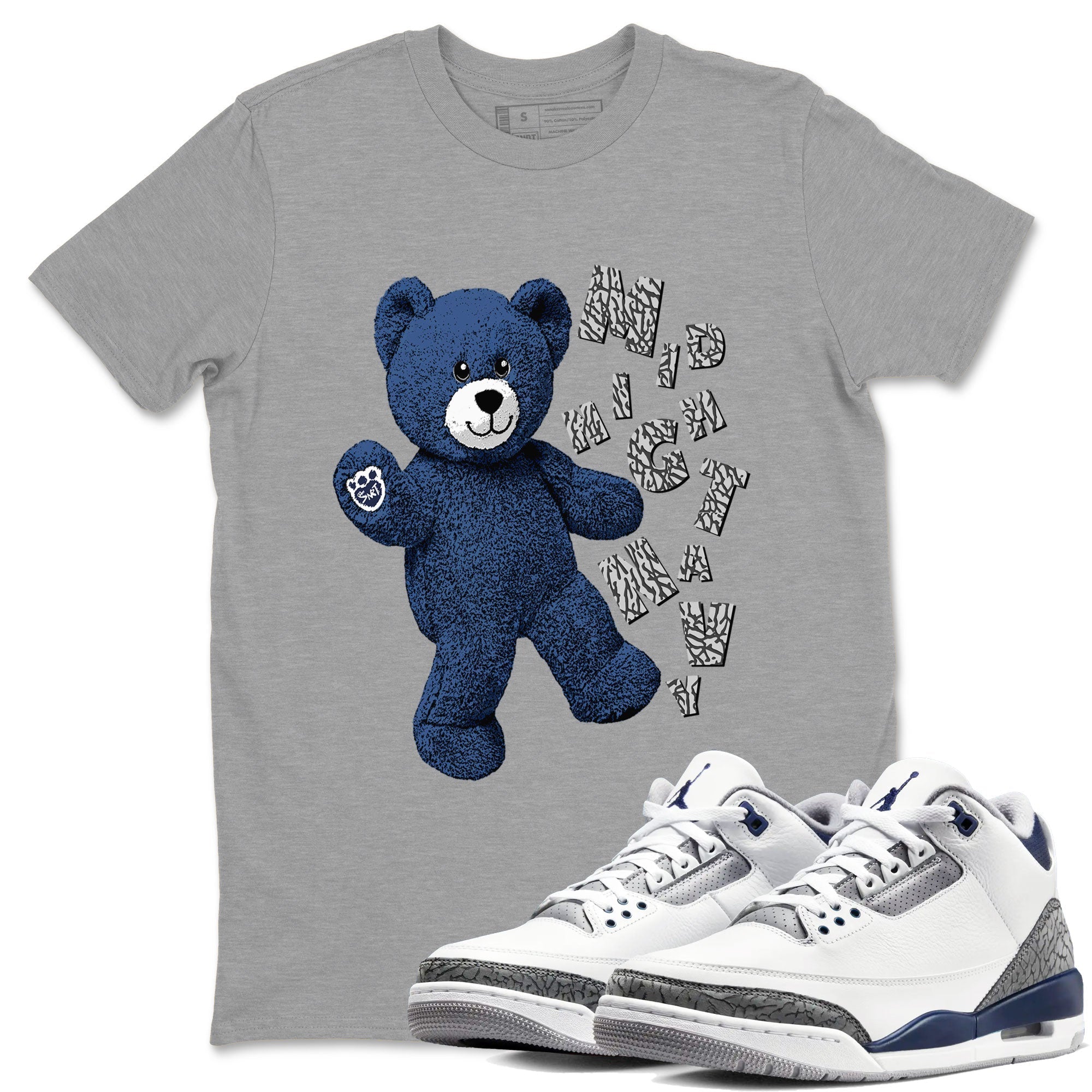 Hello Bear snkmatch Tees - Air Jordan 3 Midnight Navy 2023