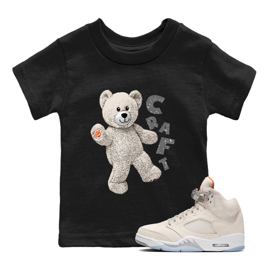 Hello Bear Kids Tops - Air Jordan 5 Craft