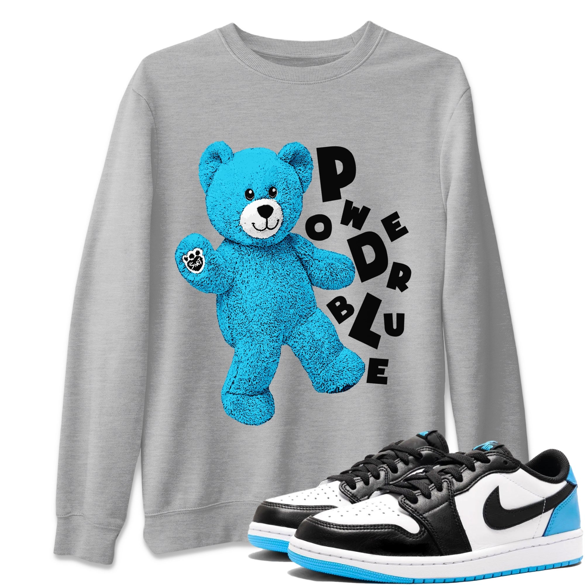 Hello Bear Unisex Tops - Air Jordan 1 Powder Blue