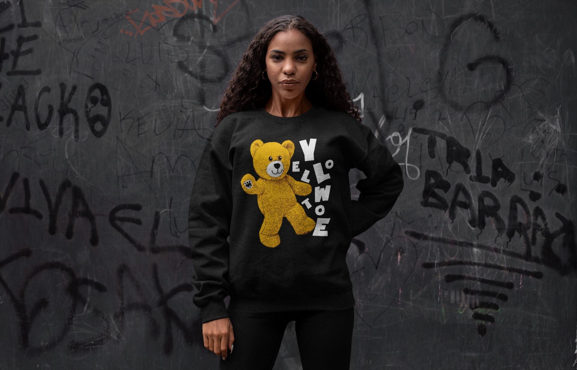 Hello Bear Unisex Tops - Air Jordan 1 Yellow Toe