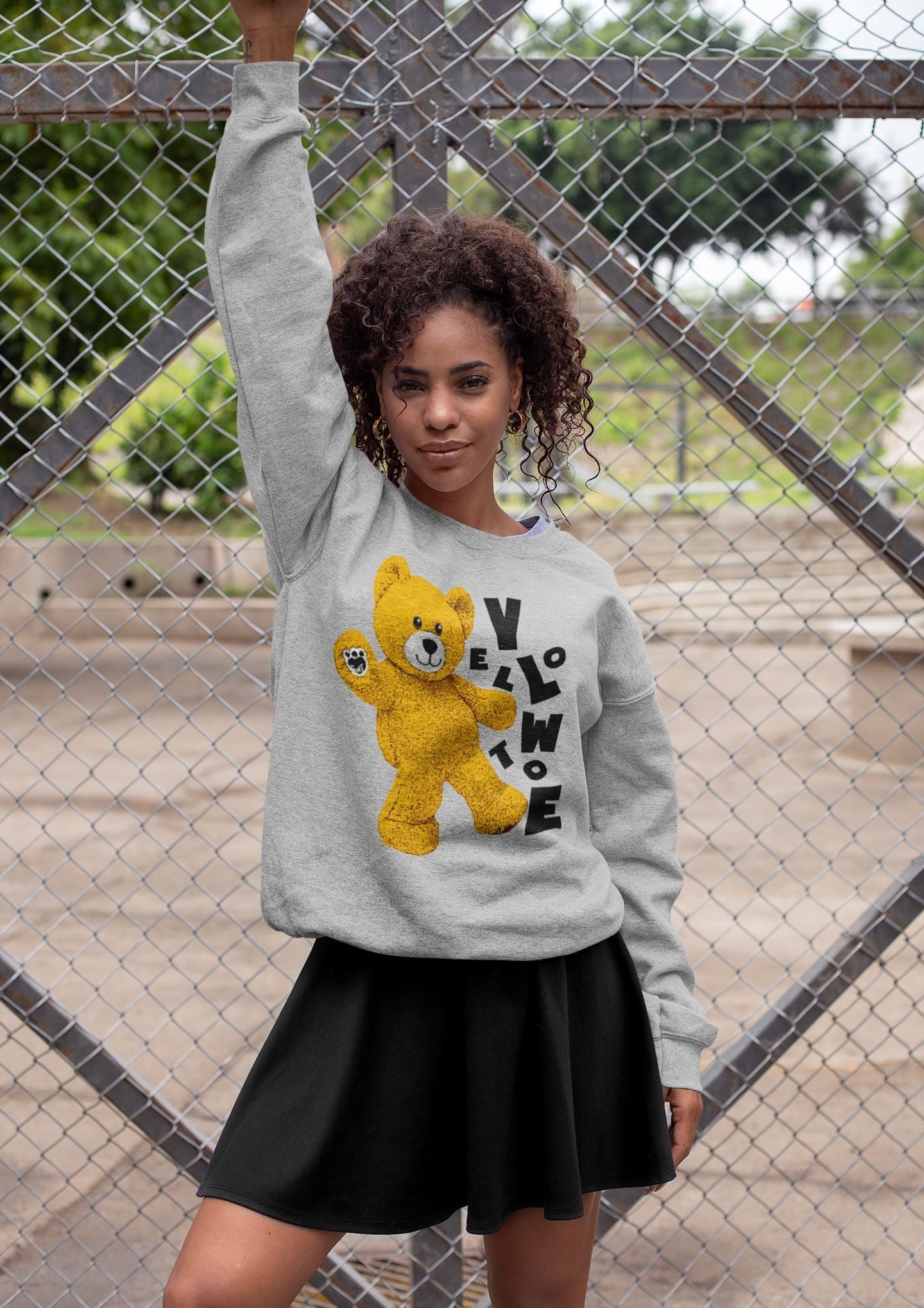 Hello Bear Unisex Tops - Air Jordan 1 Yellow Toe