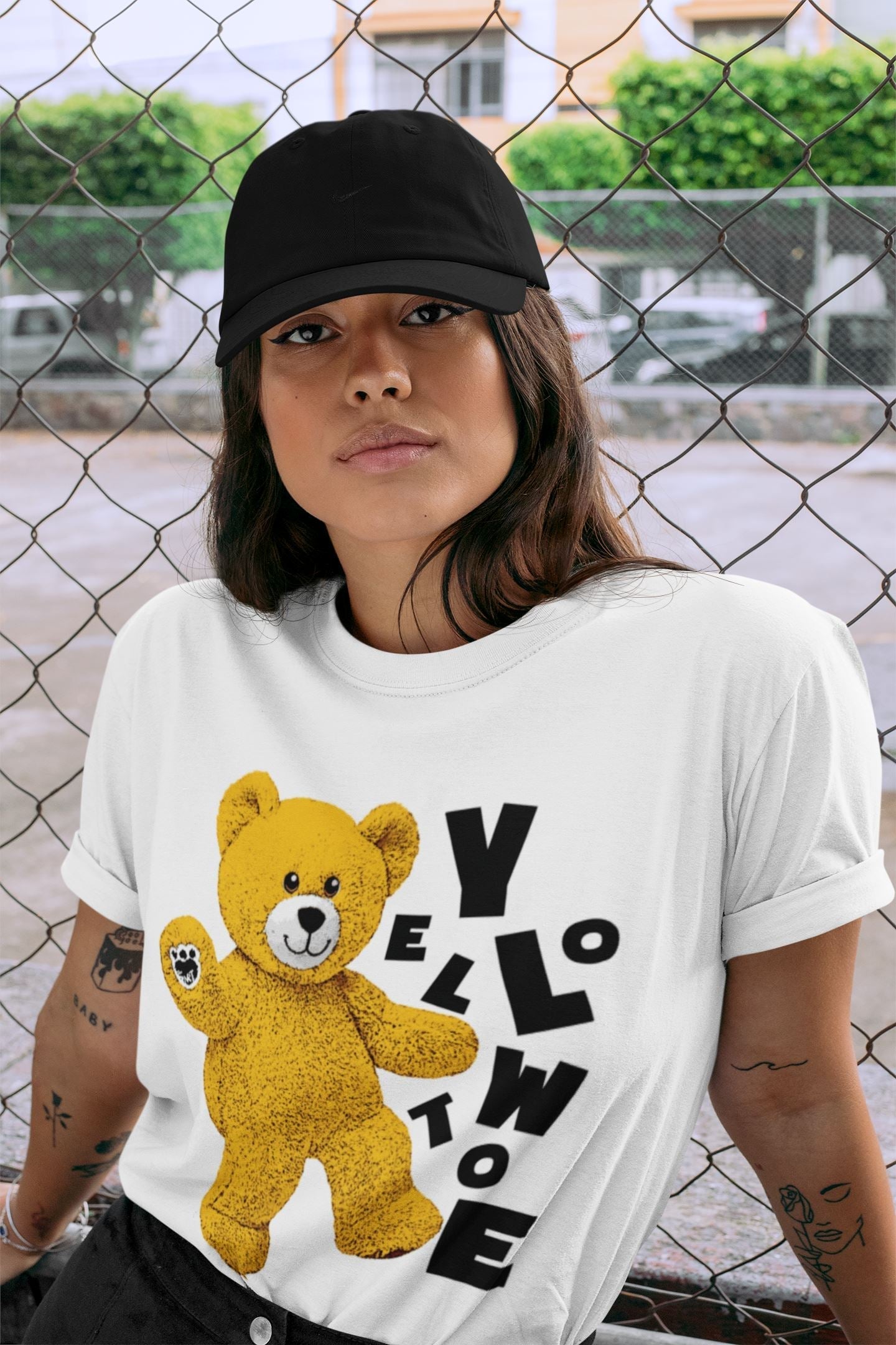 Hello Bear Unisex Tops - Air Jordan 1 Yellow Toe
