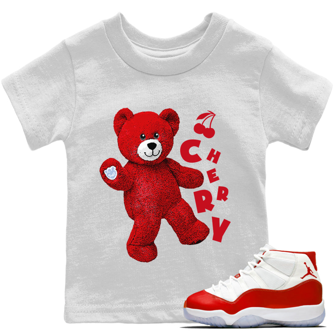 Hello Bear Kids Tops - Air Jordan 11 Cherry