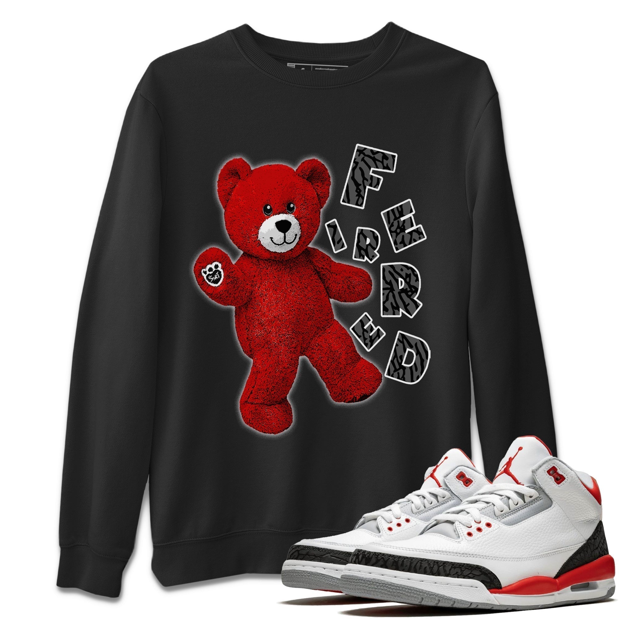 Hello Bear Unisex Tops - Air Jordan 3 Fire Red