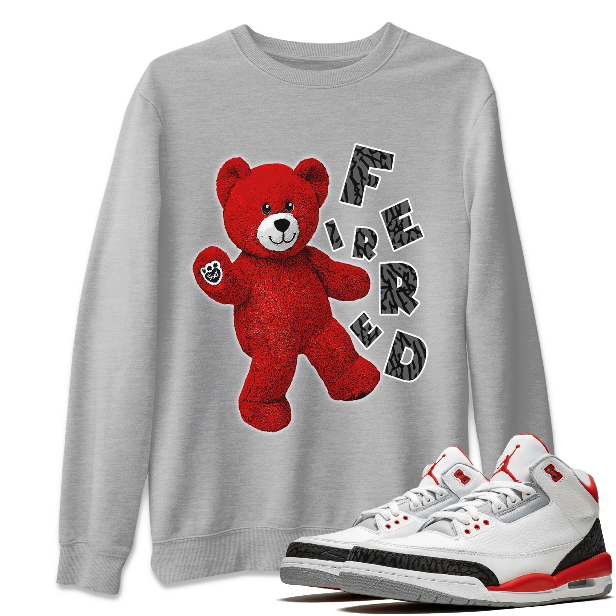 Hello Bear Unisex Tops - Air Jordan 3 Fire Red