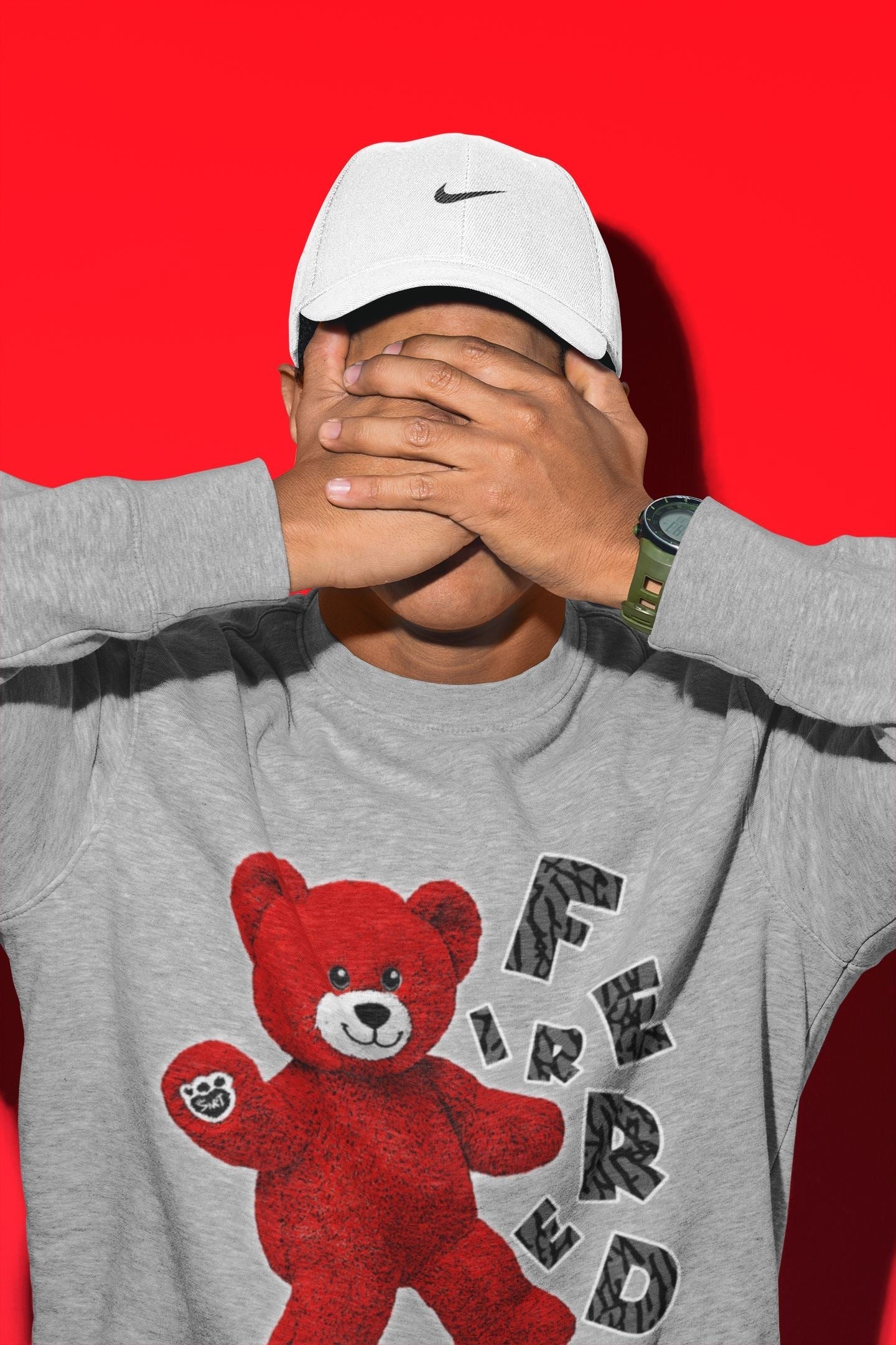 Hello Bear Unisex Tops - Air Jordan 3 Fire Red