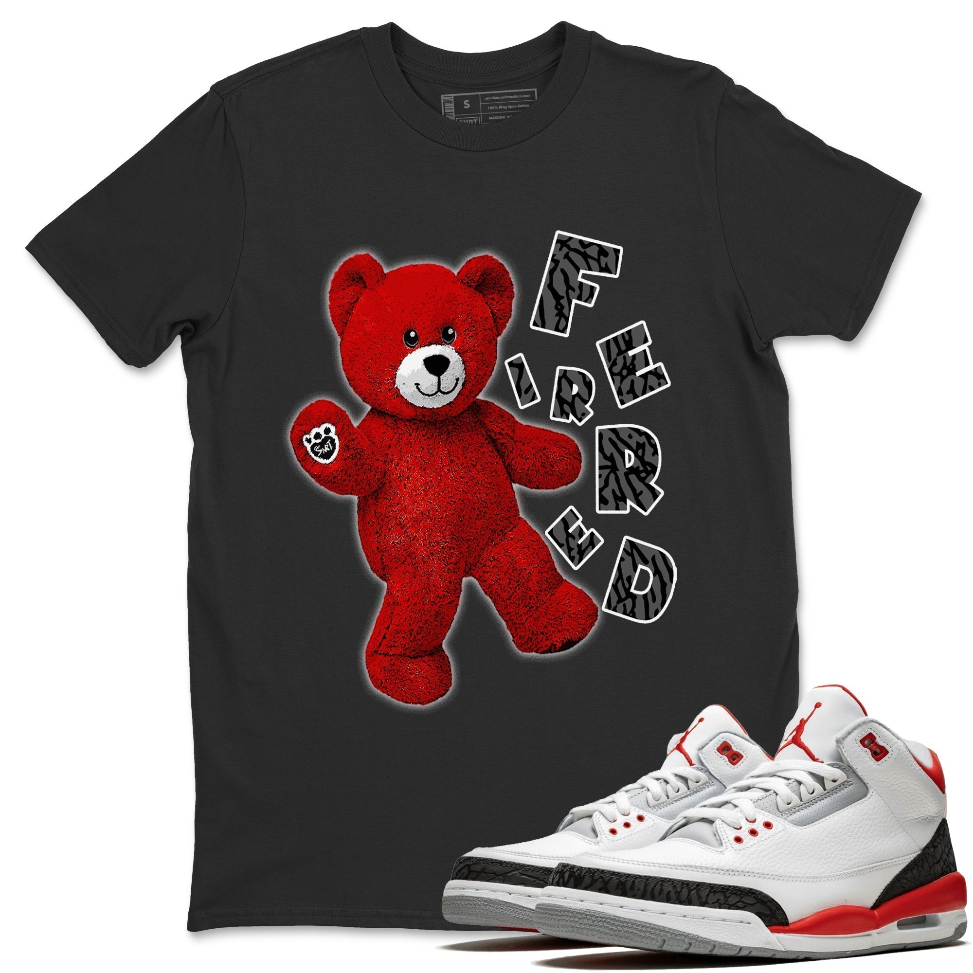 Hello Bear Unisex Tops - Air Jordan 3 Fire Red