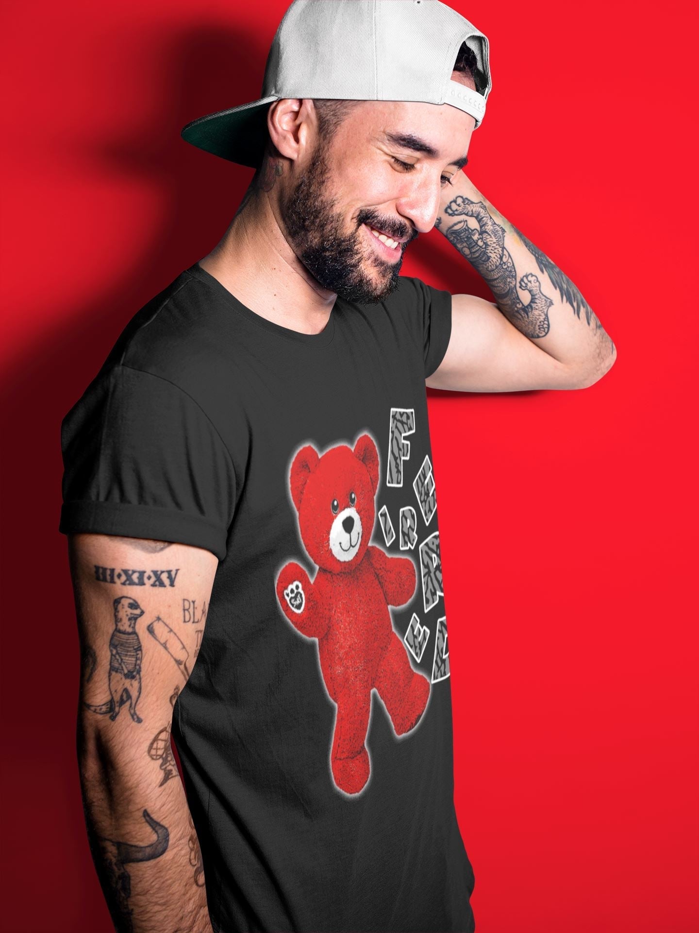 Hello Bear Unisex Tops - Air Jordan 3 Fire Red