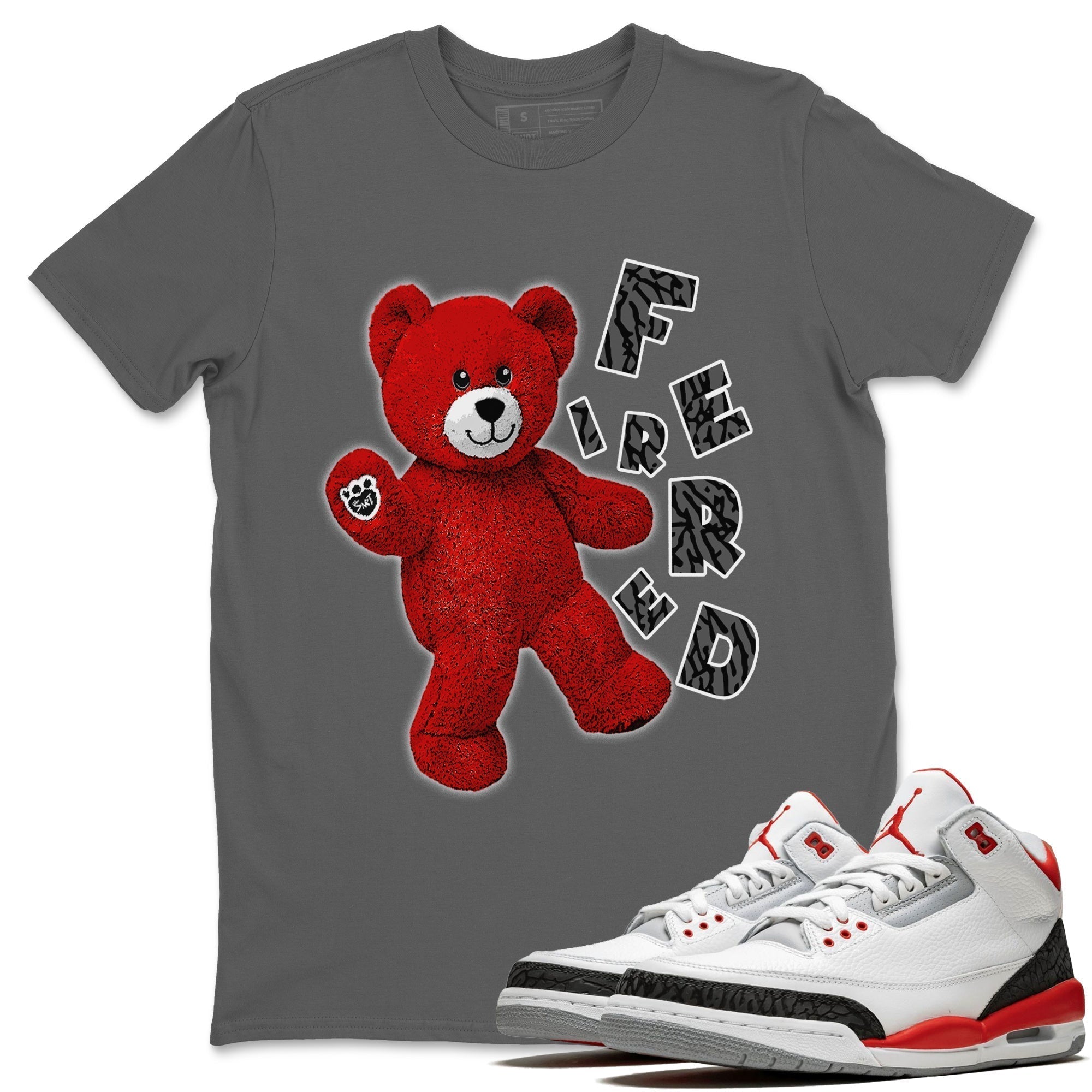 Hello Bear Unisex Tops - Air Jordan 3 Fire Red