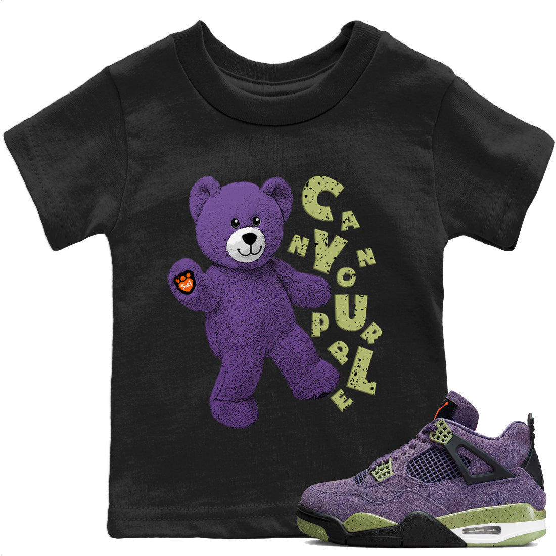 Hello Bear Kids Tops - Air Jordan 4 Canyon Purple