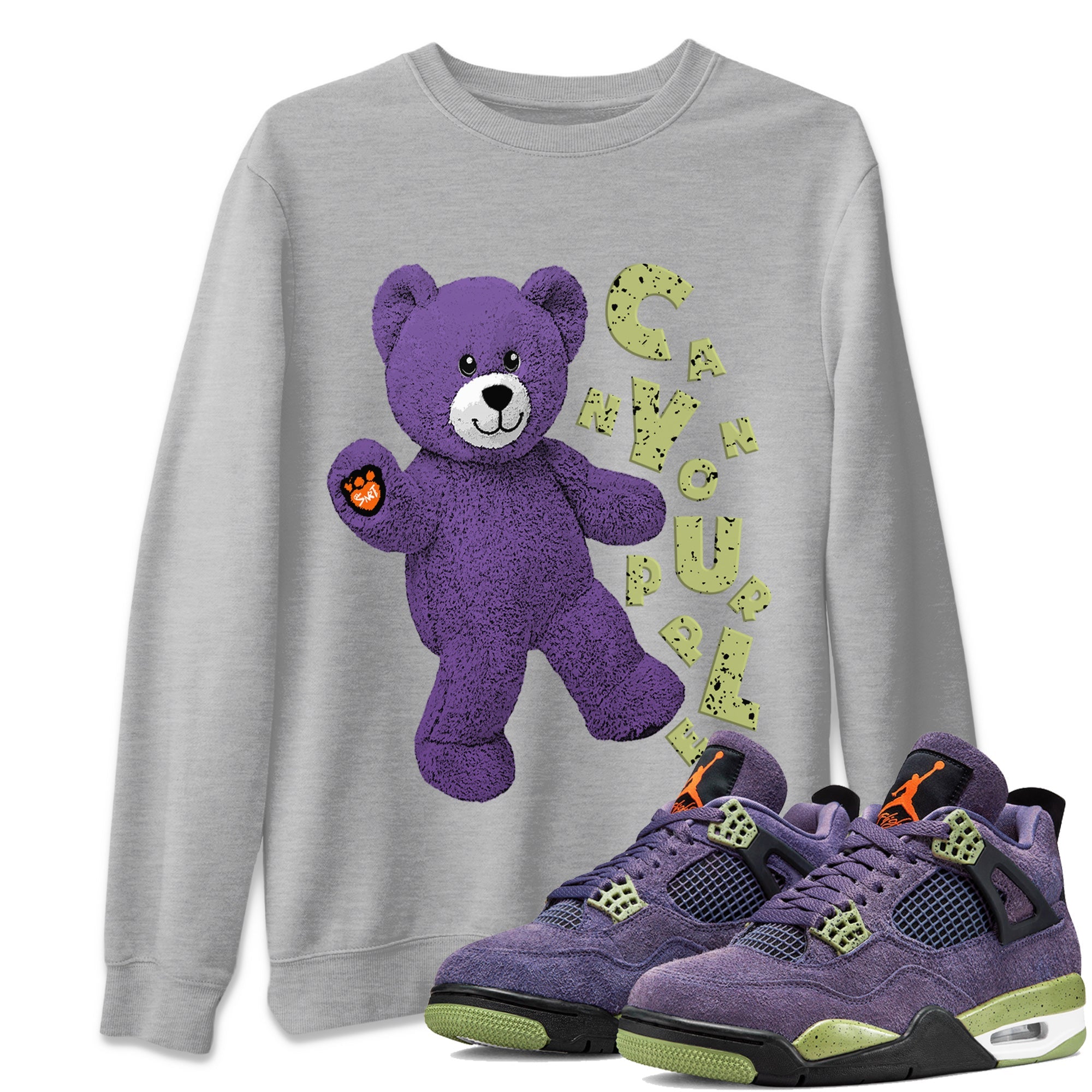Hello Bear Unisex Tops - Air Jordan 4 Canyon Purple