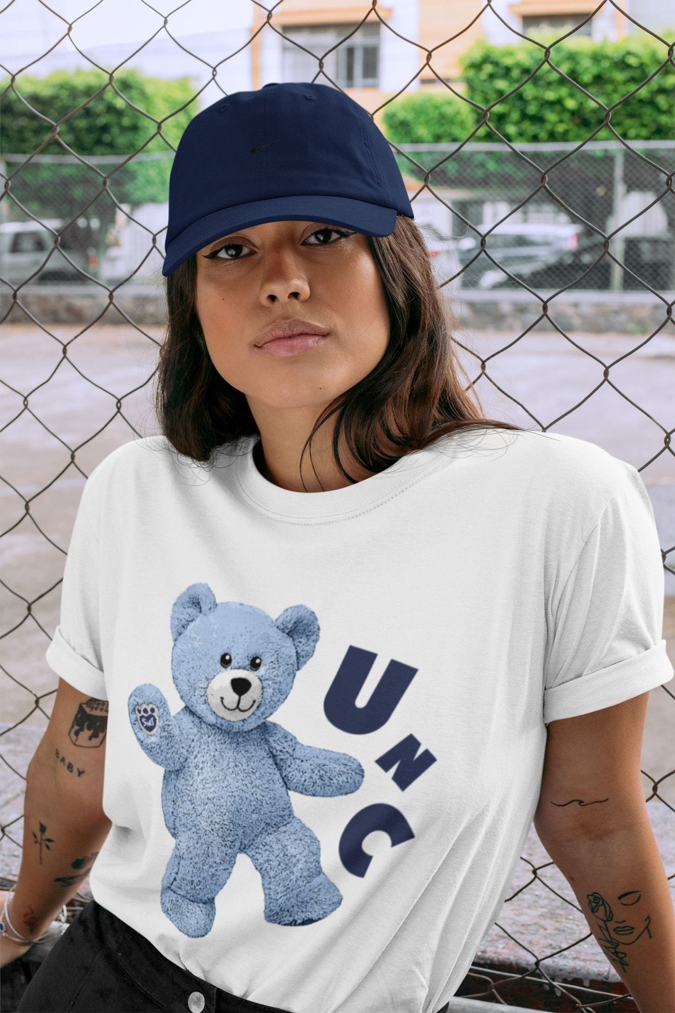 Hello Bear Unisex Tops - Air Jordan 6 UNC