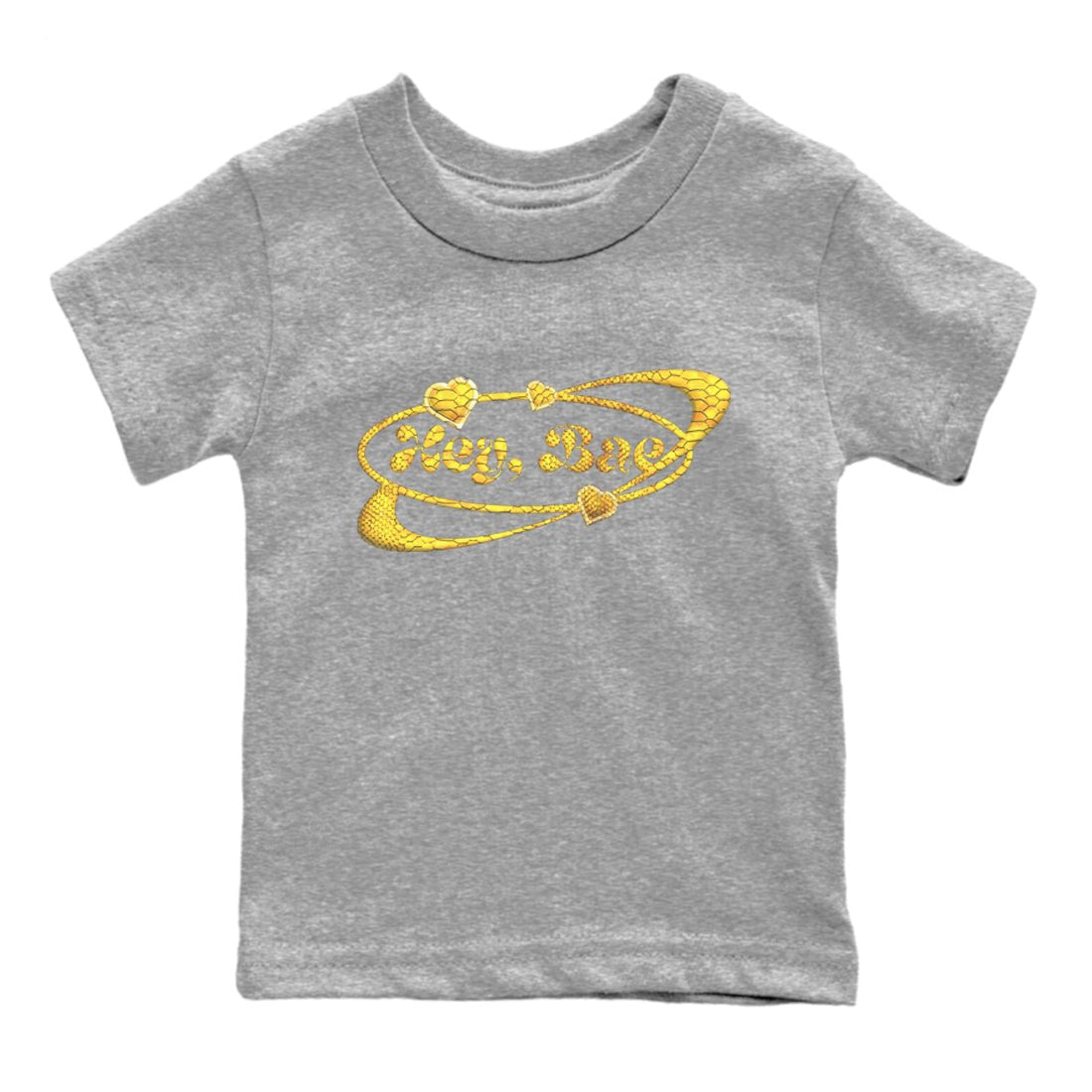 Hey Bae Kids Tops - Air Jordan 11 Yellow Python