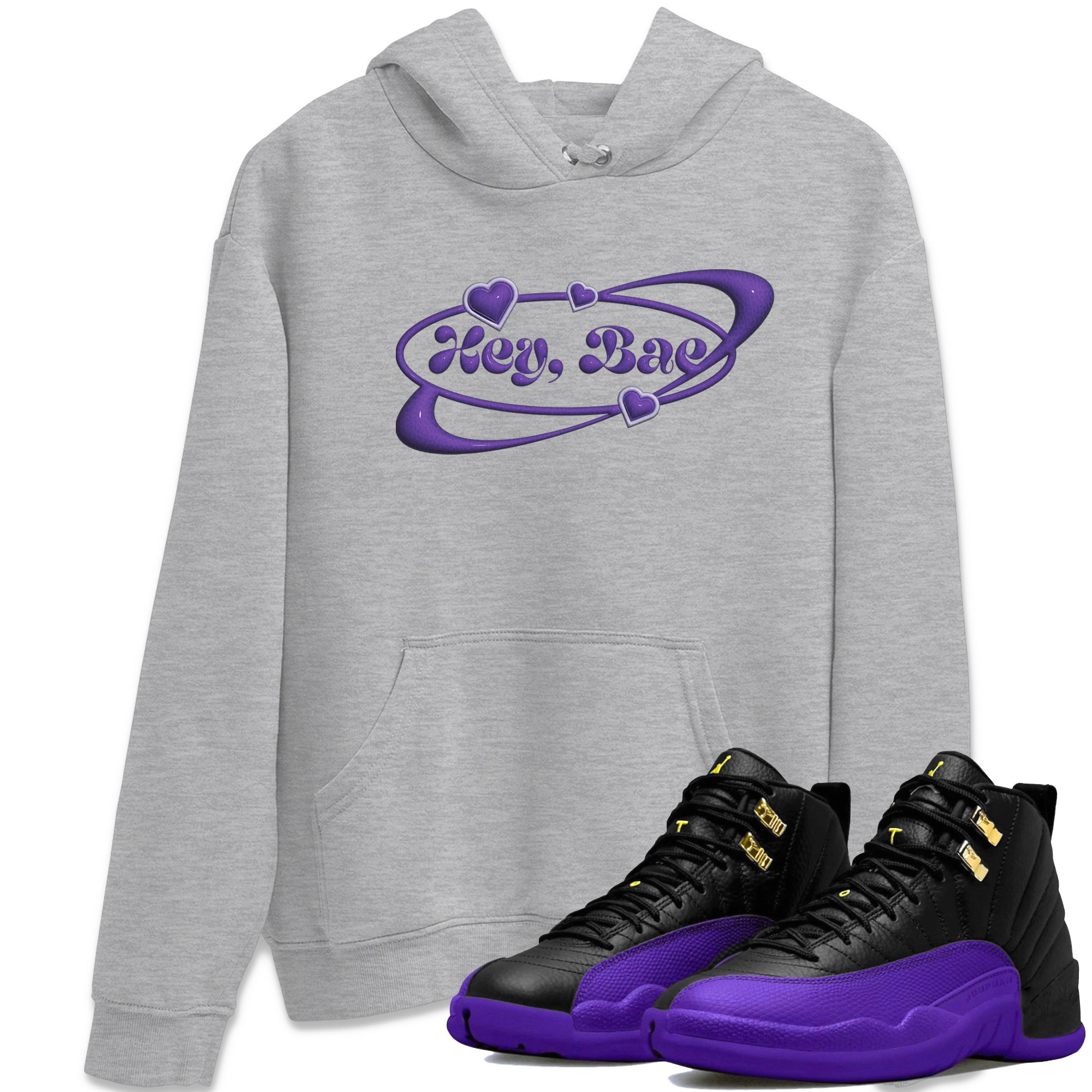 Hey Bae Unisex Tops - Air Jordan 12 Field Purple