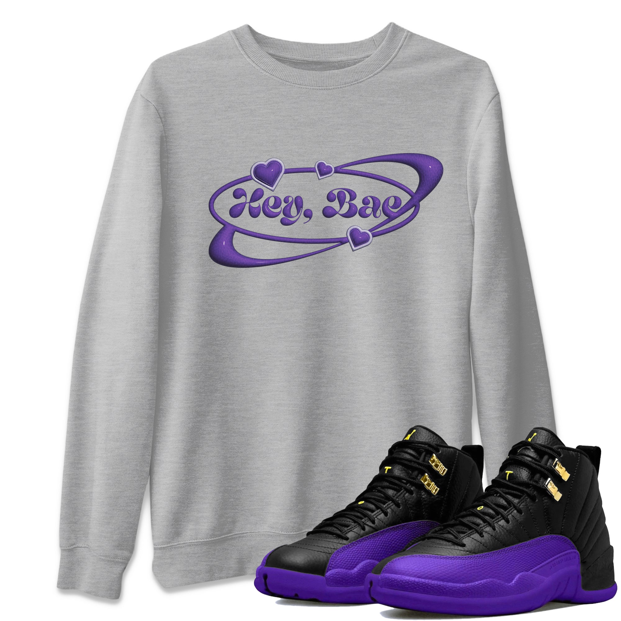 Hey Bae Unisex Tops - Air Jordan 12 Field Purple