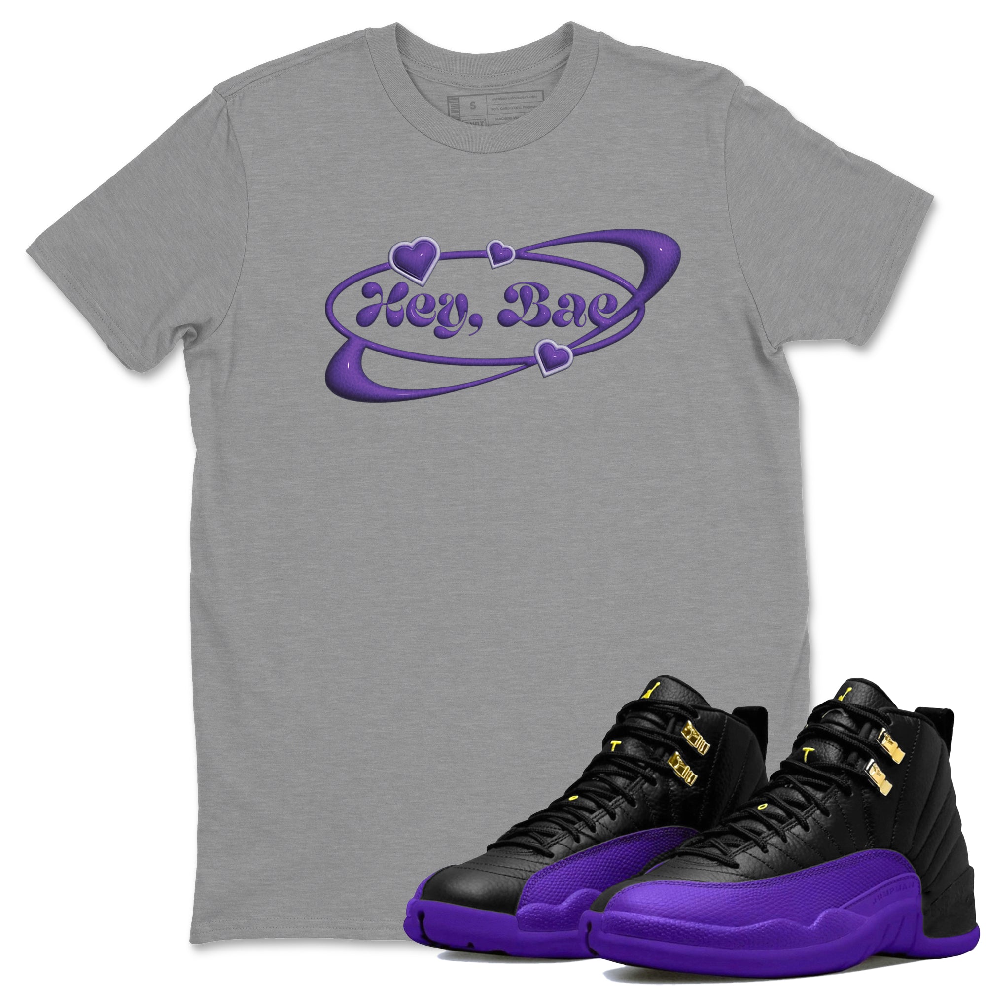 Hey Bae Unisex Tops - Air Jordan 12 Field Purple