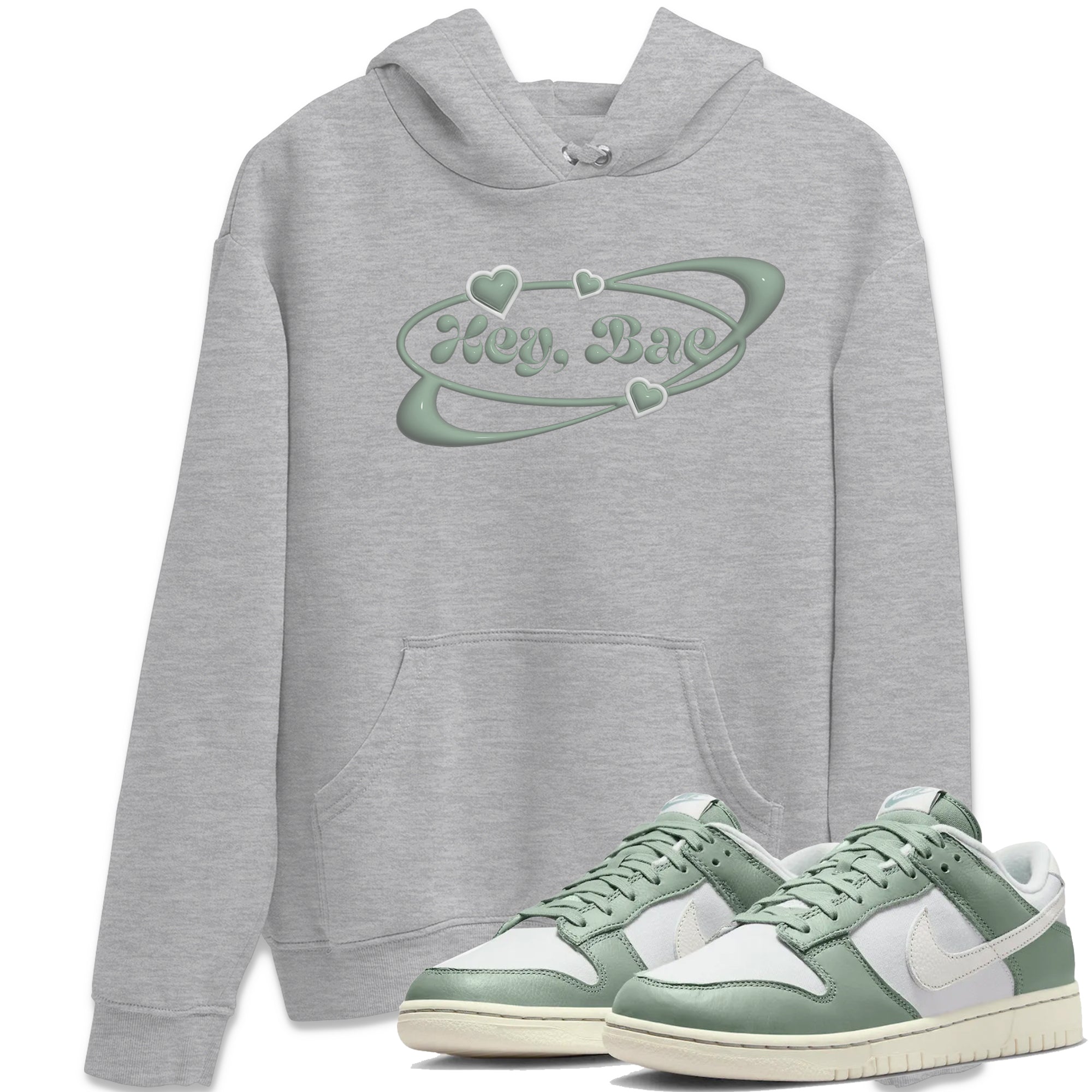 Hey Bae Unisex Tops - Dunk Mica Green