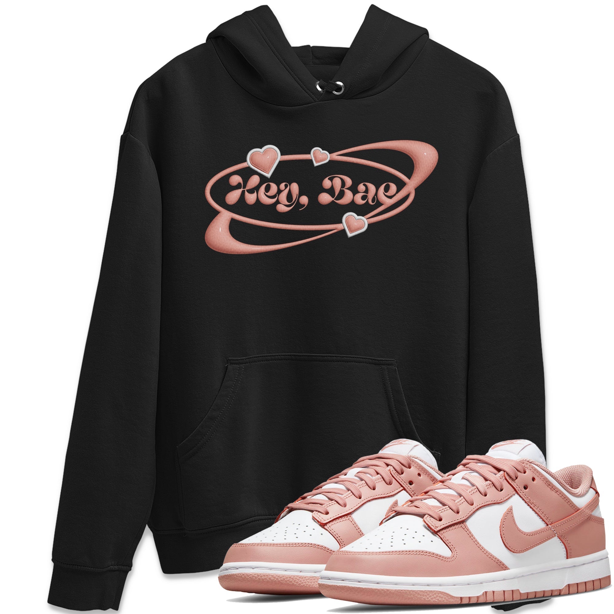 Hey Bae snkmatch Tee - Dunk Rose Whisper
