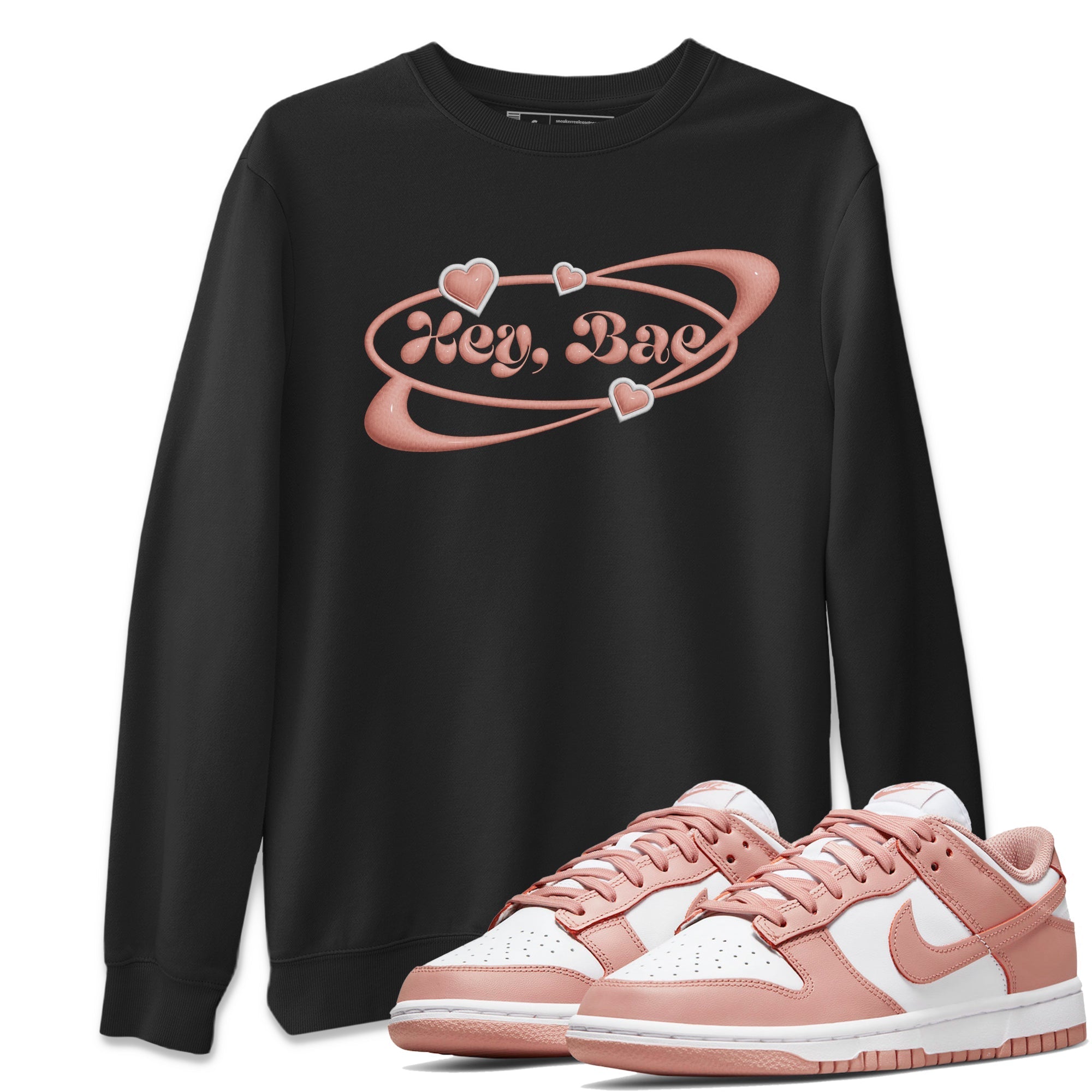 Hey Bae snkmatch Tee - Dunk Rose Whisper