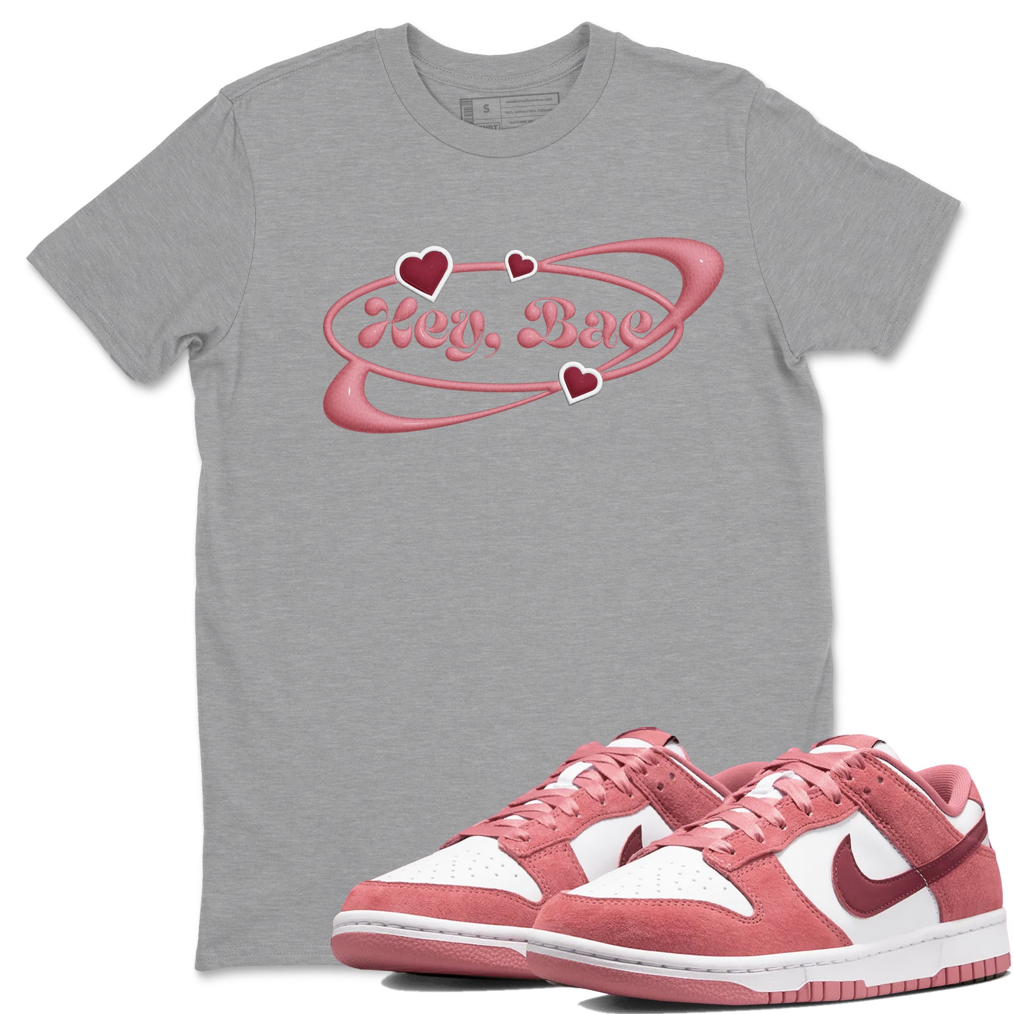 Hey Bae snkmatch Tee - Dunk Valentines Day 2024