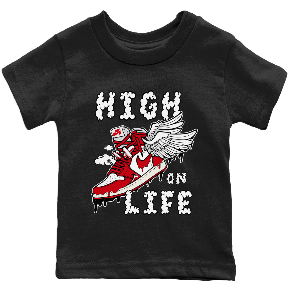 High On Life Kids Tops - Air Jordan 1 Newstalgia