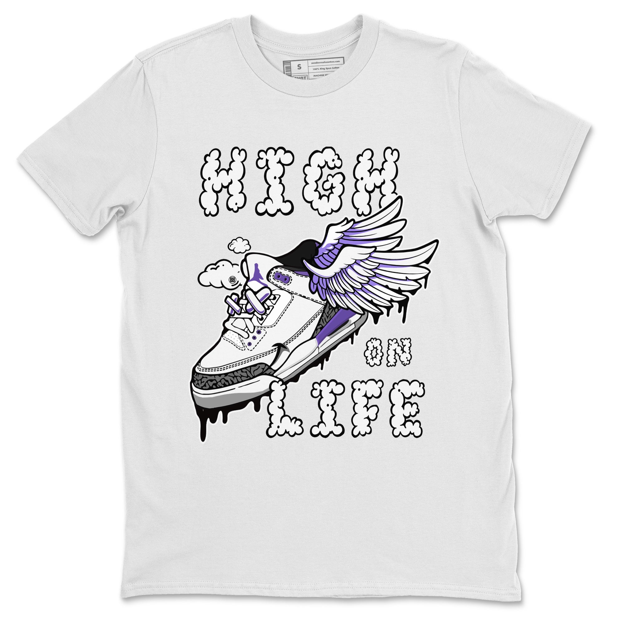 High On Life Unisex Tops - Air Jordan 3 Dark Iris