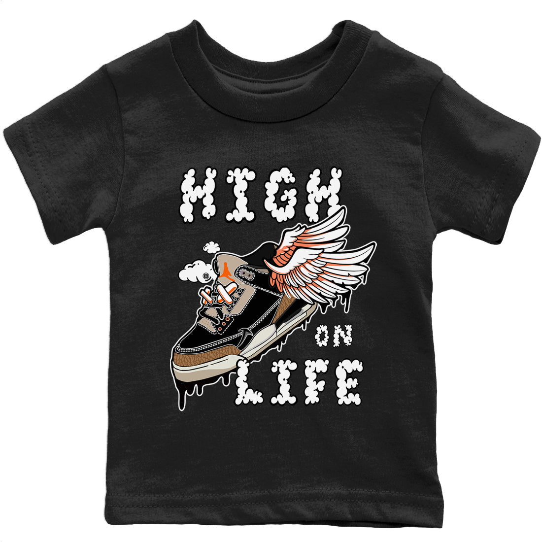 High On Life Kids Tops - Air Jordan 3 Desert Elephant