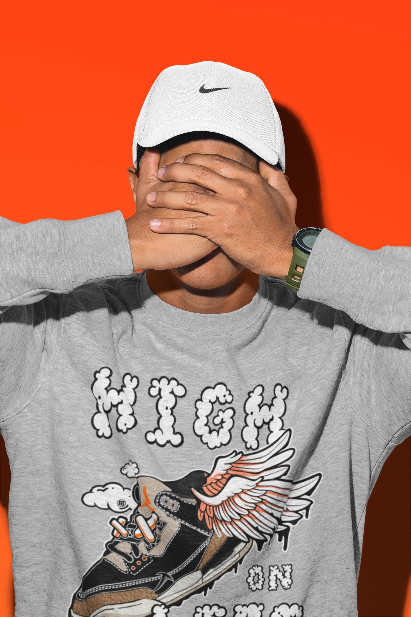 High On Life Unisex Tops - Air Jordan 3 Desert Elephant