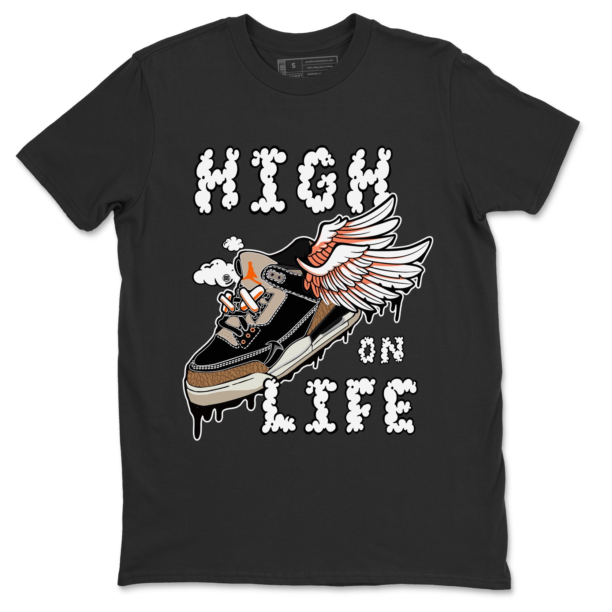 High On Life Unisex Tops - Air Jordan 3 Desert Elephant