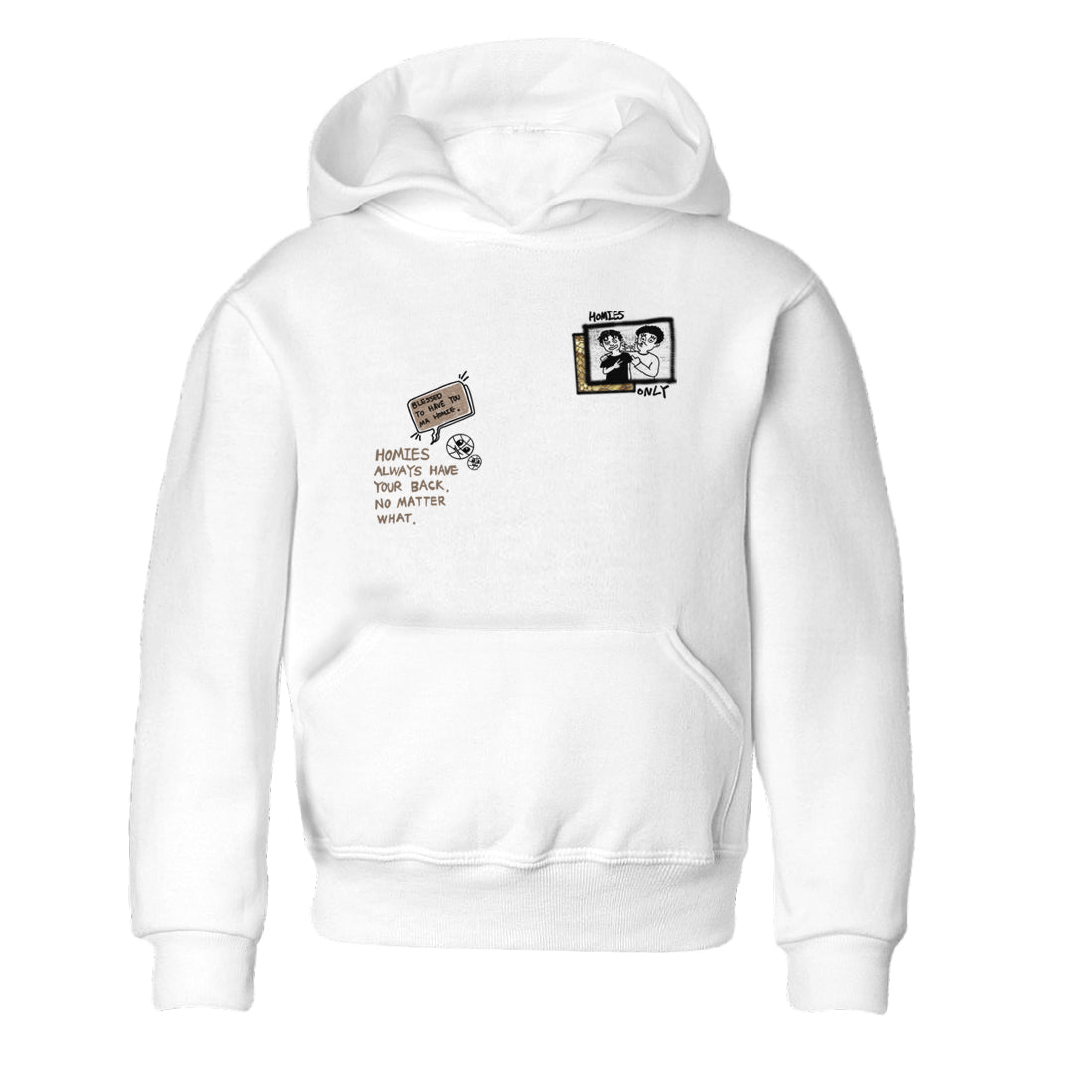 Homies Only snkmatch Tees Kids - Air Force 1 Ivory Snake