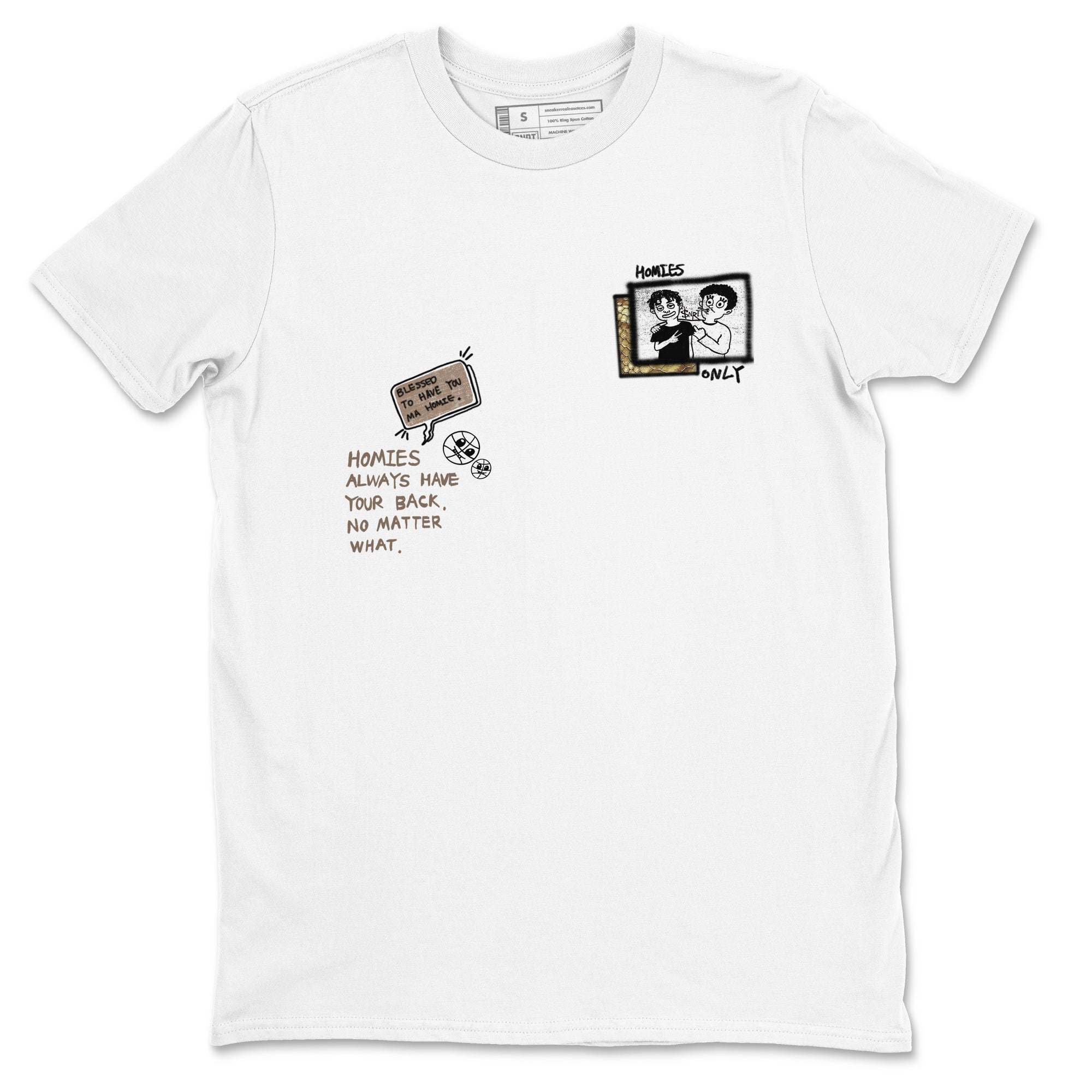 Homies Only snkmatch Tees - Air Force 1 Ivory Snake