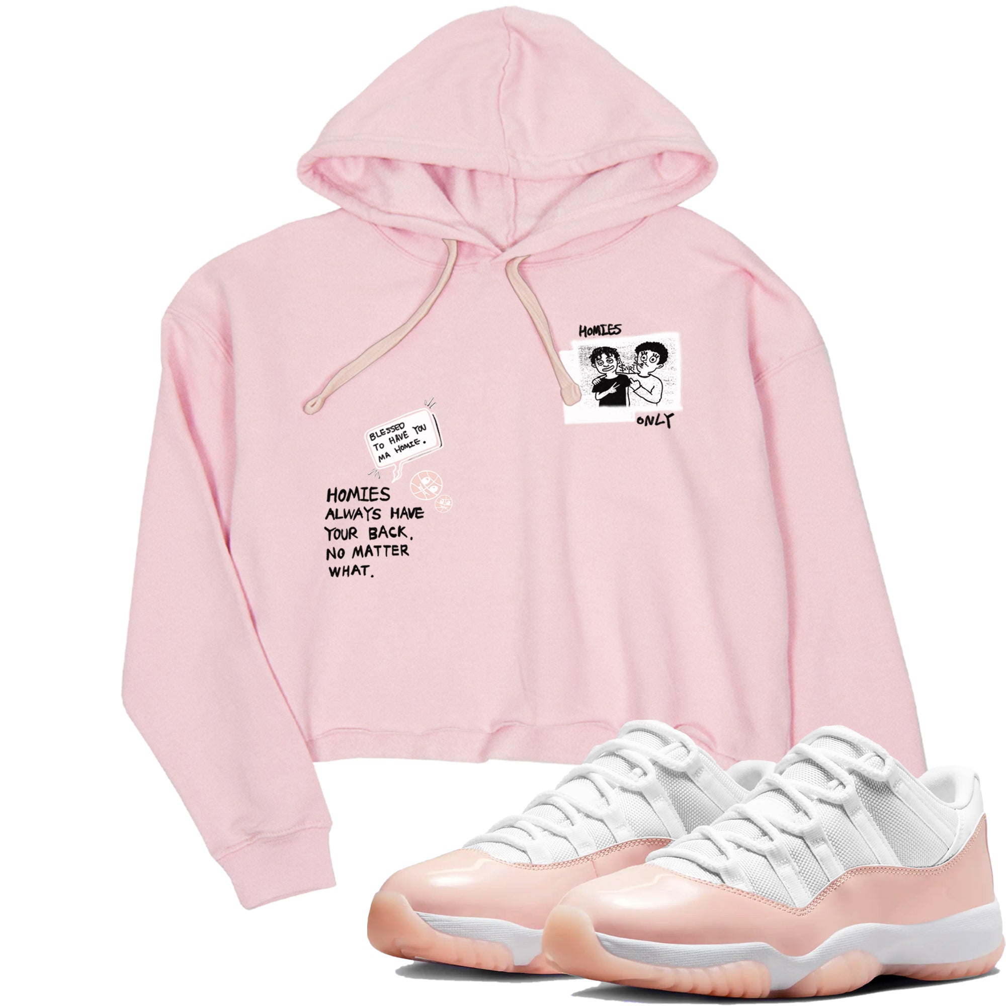 Homies Only snkmatch Women's Top - Air Jordan 11 Legend Pink