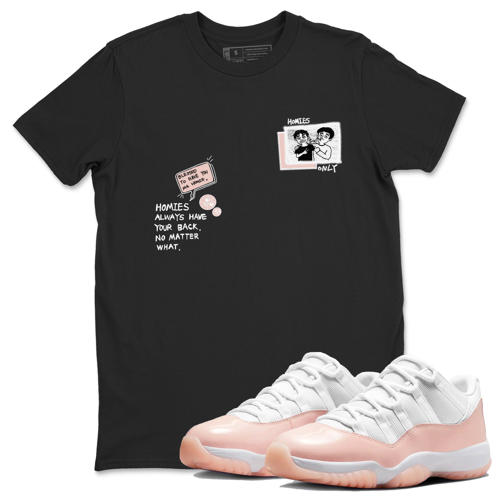 Homies Only snkmatch Tees - Air Jordan 11 Legend Pink
