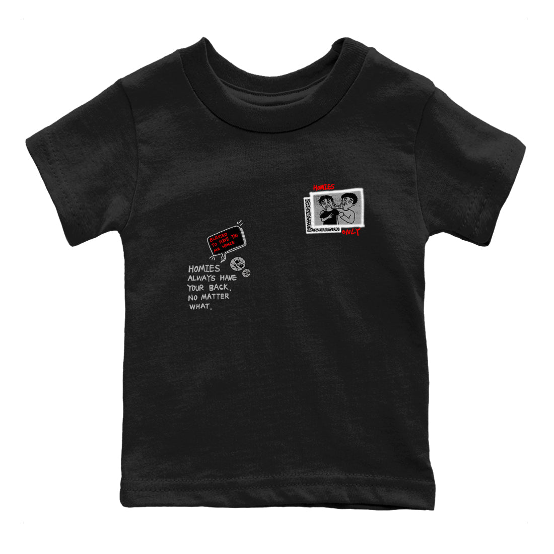 Homies Only snkmatch Tees Kids - Air Jordan 3 Black Cement