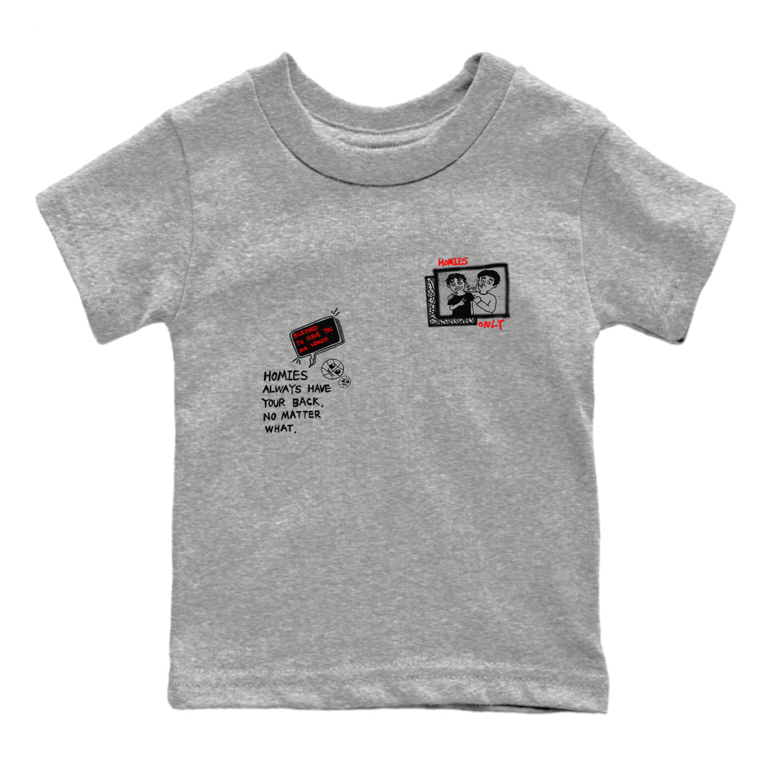 Homies Only snkmatch Tees Kids - Air Jordan 3 Black Cement